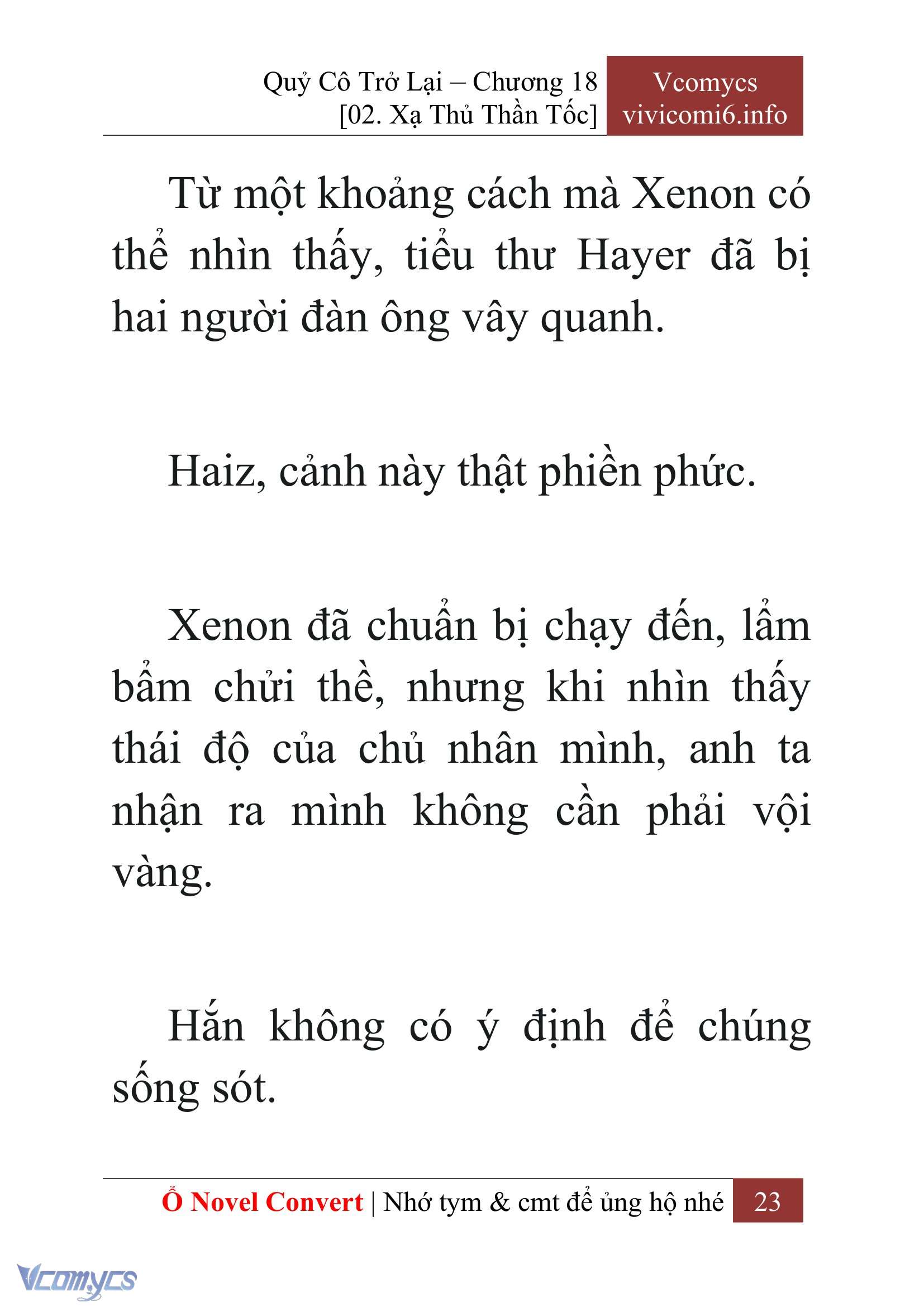 [Novel] Quý Cô Trở Lại Chap 18 - Trang 2