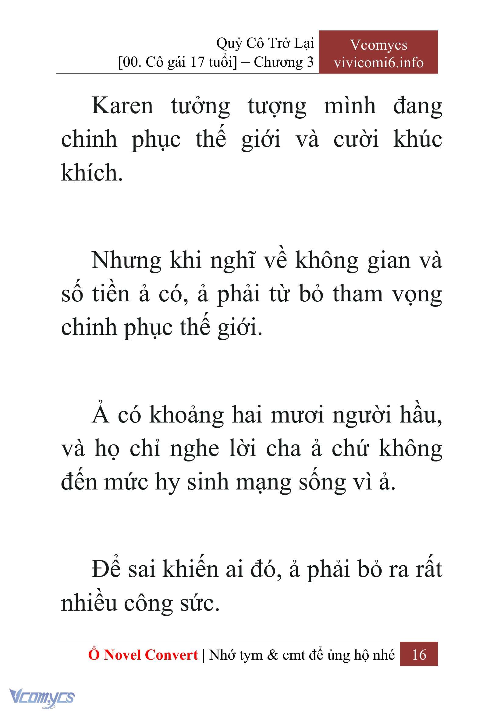 [Novel] Quý Cô Trở Lại Chap 3 - Trang 2