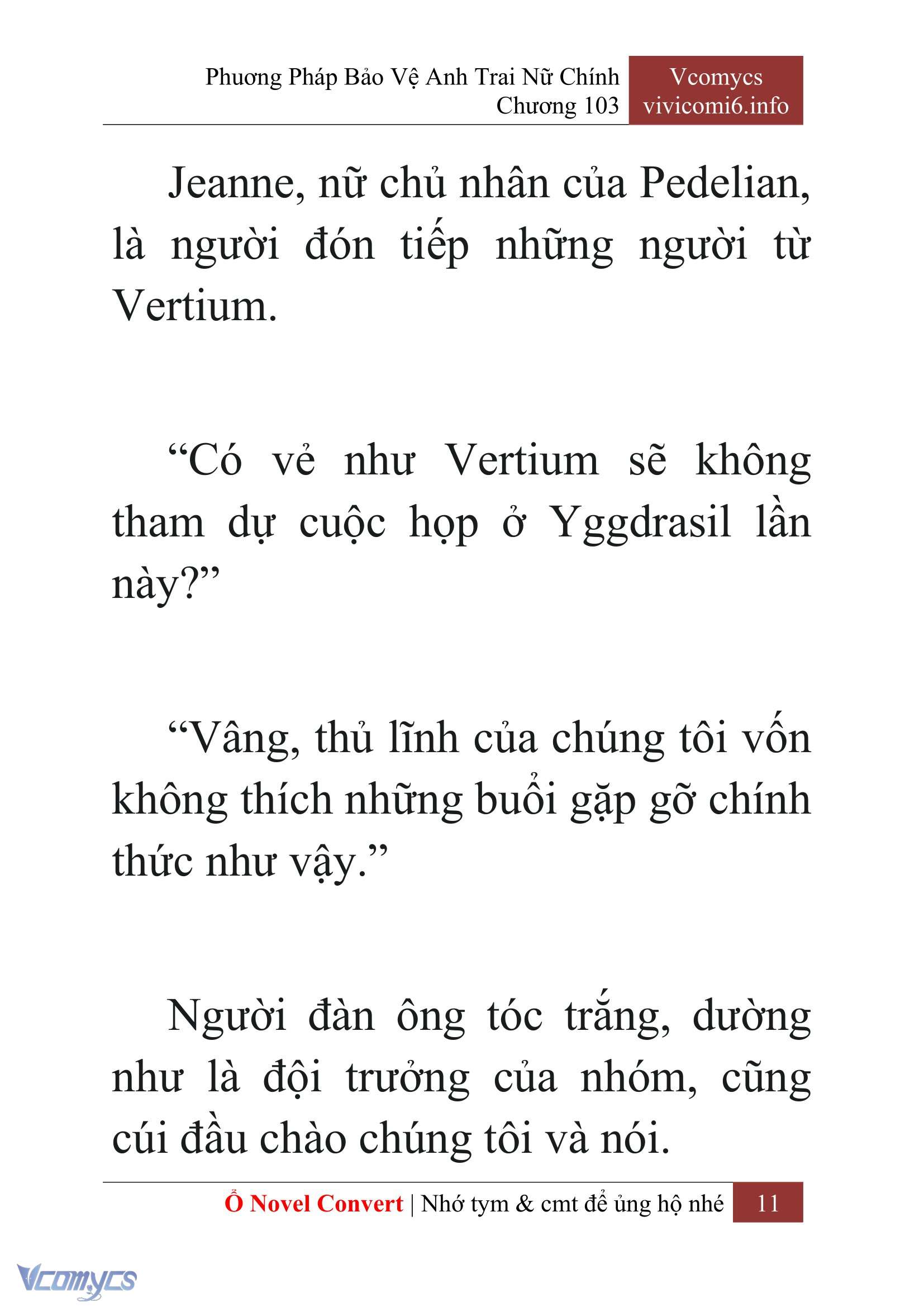[Novel] Phương Pháp Bảo Vệ Anh Trai Nữ Chính Chap 103 - Trang 2