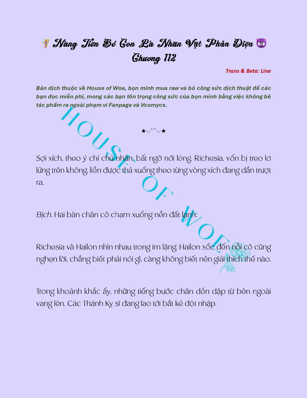 [NOVEL] NÀNG TIÊN BÉ CON LÀ NHÂN VẬT PHẢN DIỆN Chap 112 - Trang 2