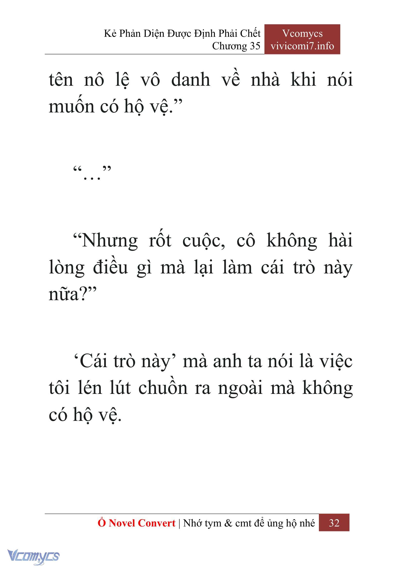 [Novel] Kẻ Phản Diện Được Định Phải Chết Chap 35 - Next 