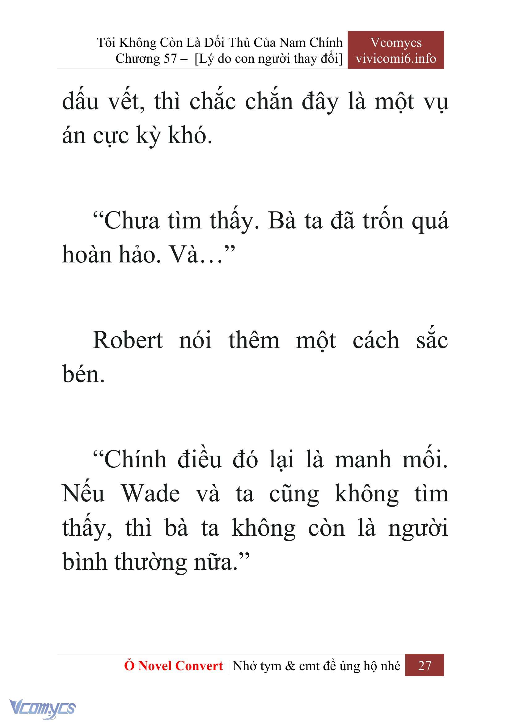[Novel] Tôi Không Còn Là Đối Thủ Của Nam Chính Chap 57 - Next Chap 58
