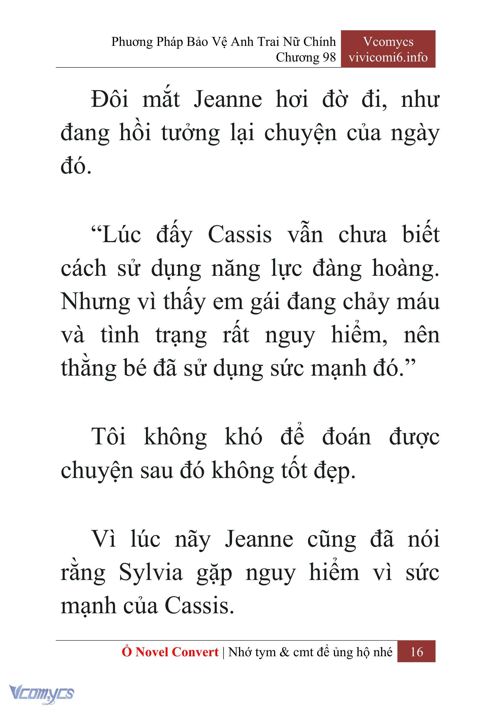 [Novel] Phương Pháp Bảo Vệ Anh Trai Nữ Chính Chap 98 - Trang 2