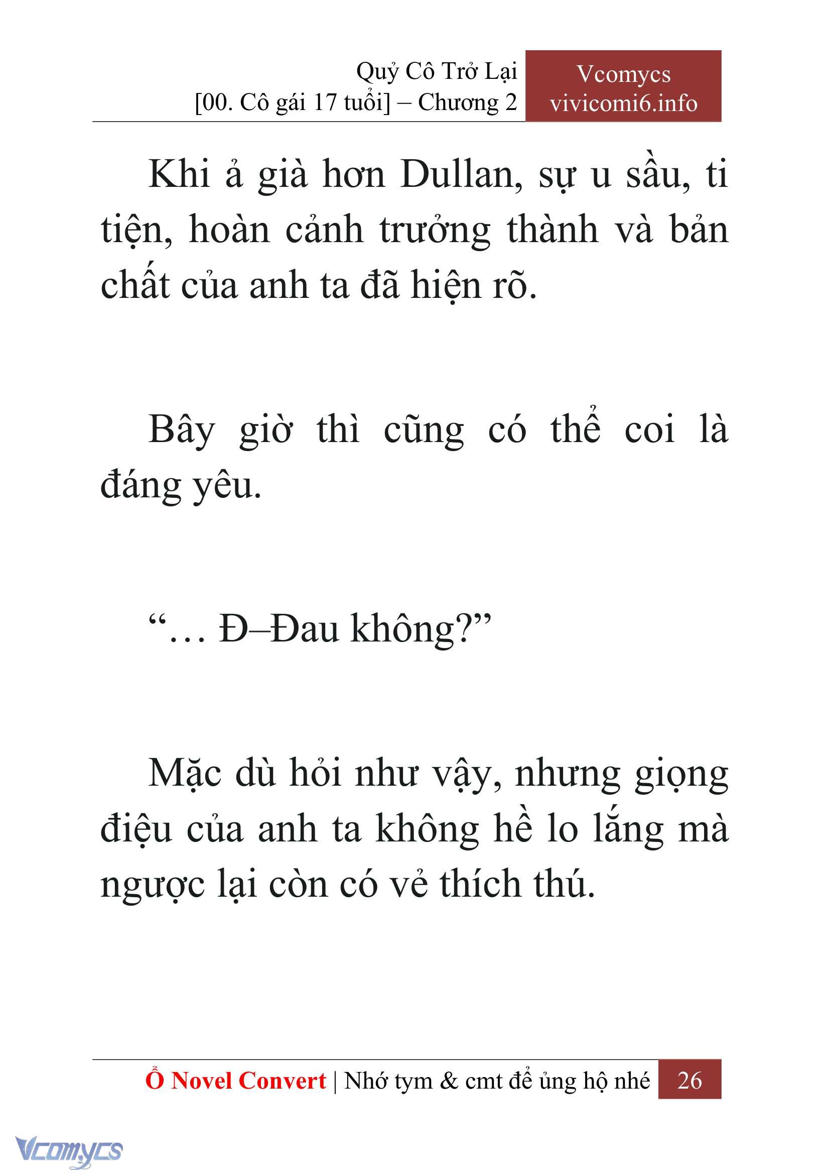 [Novel] Quý Cô Trở Lại Chap 2 - Trang 2