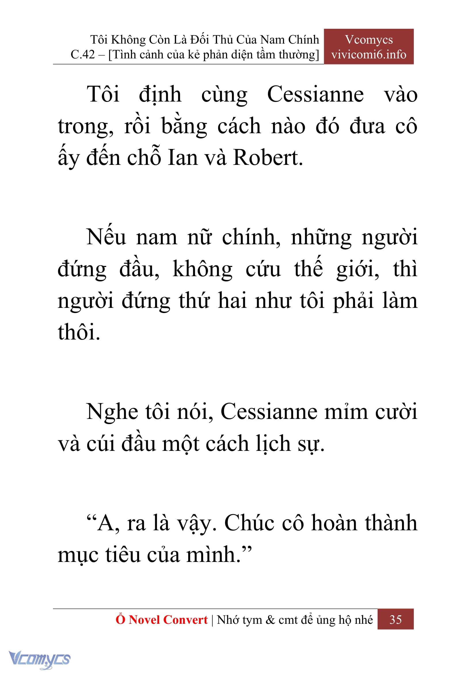 [Novel] Tôi Không Còn Là Đối Thủ Của Nam Chính Chap 42 - Trang 2