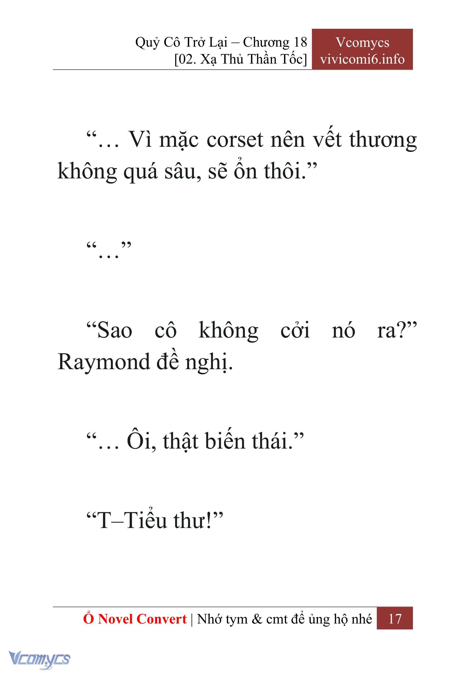 [Novel] Quý Cô Trở Lại Chap 18 - Trang 2