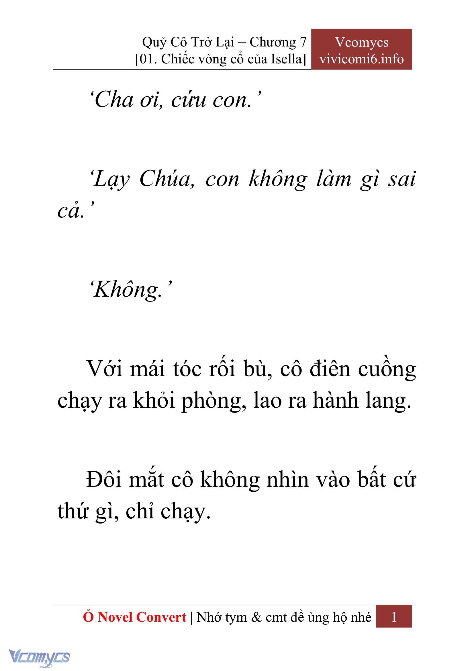 [Novel] Quý Cô Trở Lại Chap 7 - Trang 2