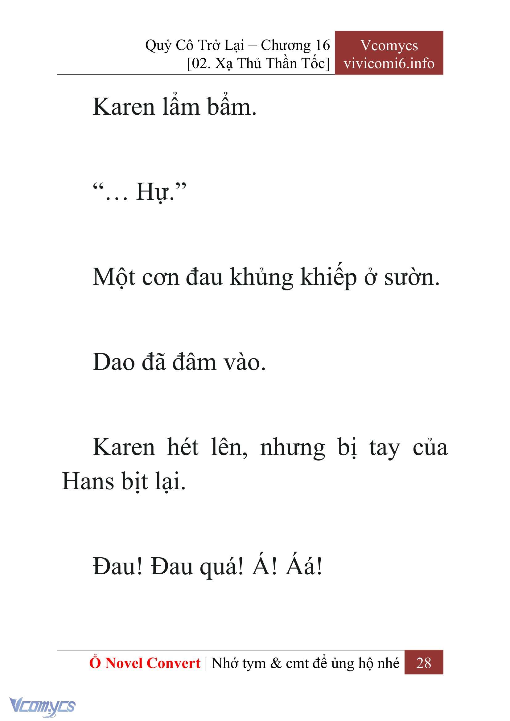 [Novel] Quý Cô Trở Lại Chap 16 - Trang 2