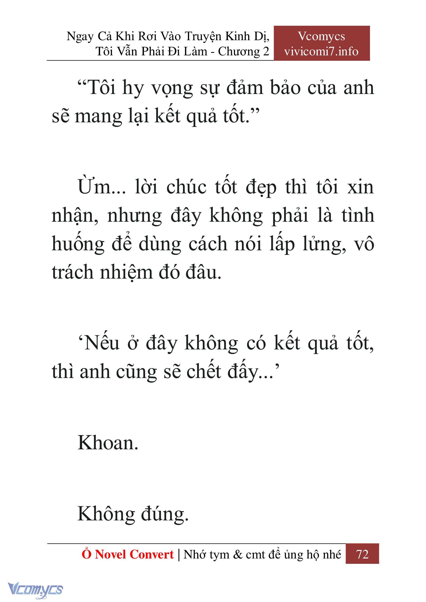 [Novel] Ngay Cả Khi Rơi Vào Truyện Kinh Dị, Tôi Vẫn Phải Đi Làm Chap 2 - Next 