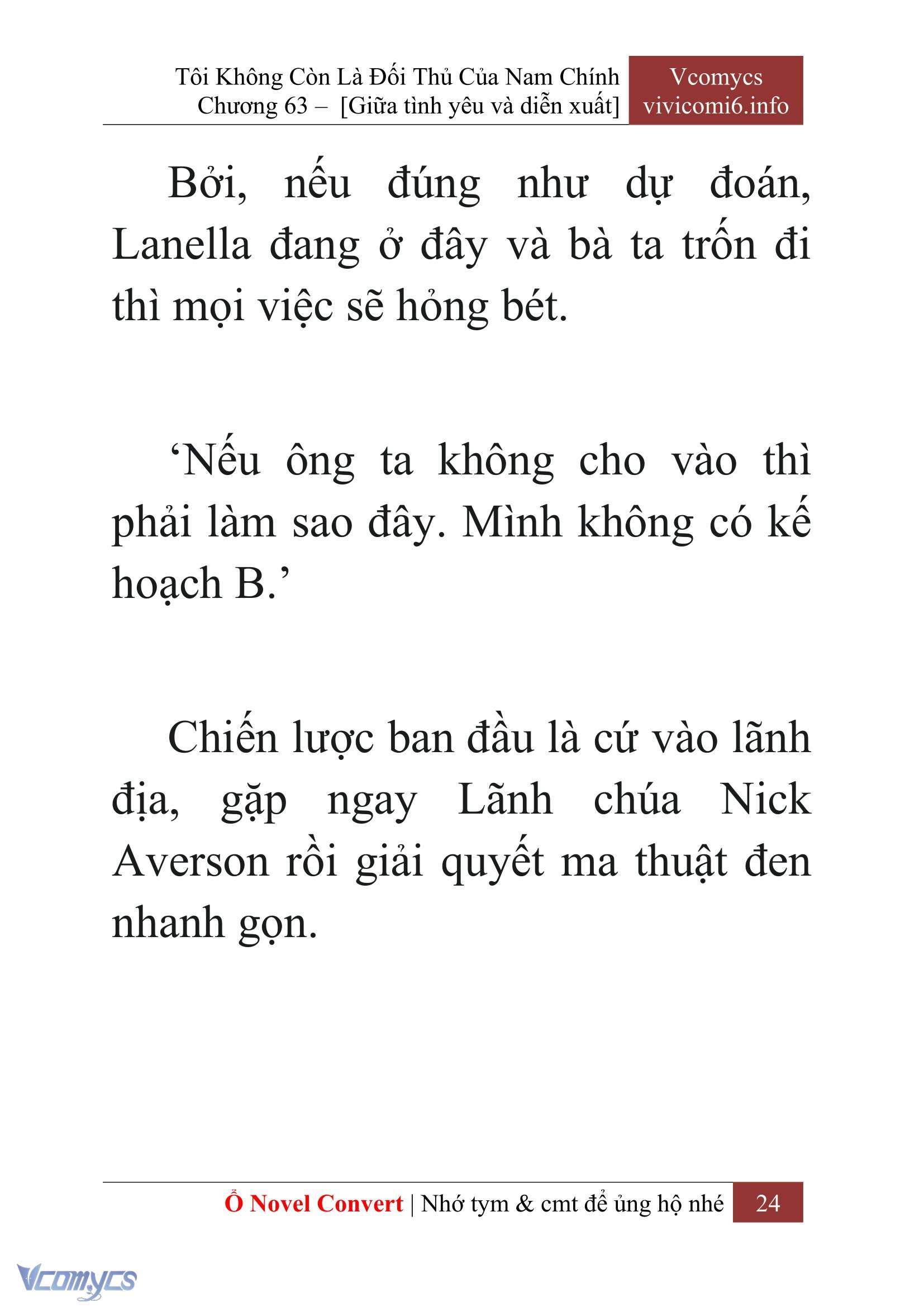 [Novel] Tôi Không Còn Là Đối Thủ Của Nam Chính Chap 63 - Next 