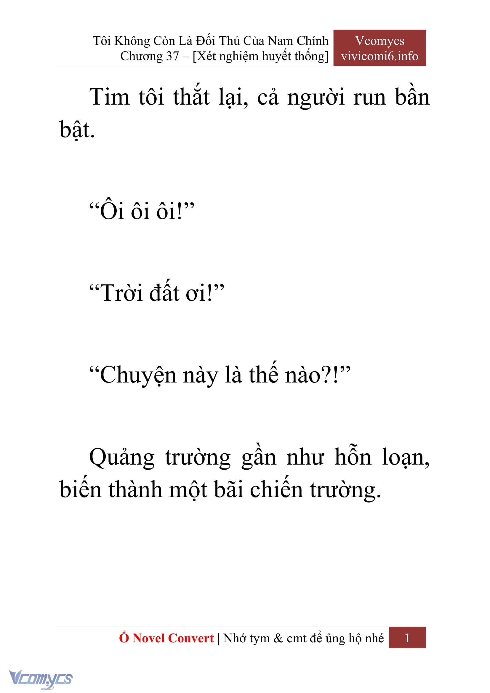 [Novel] Tôi Không Còn Là Đối Thủ Của Nam Chính Chap 37 - Trang 2