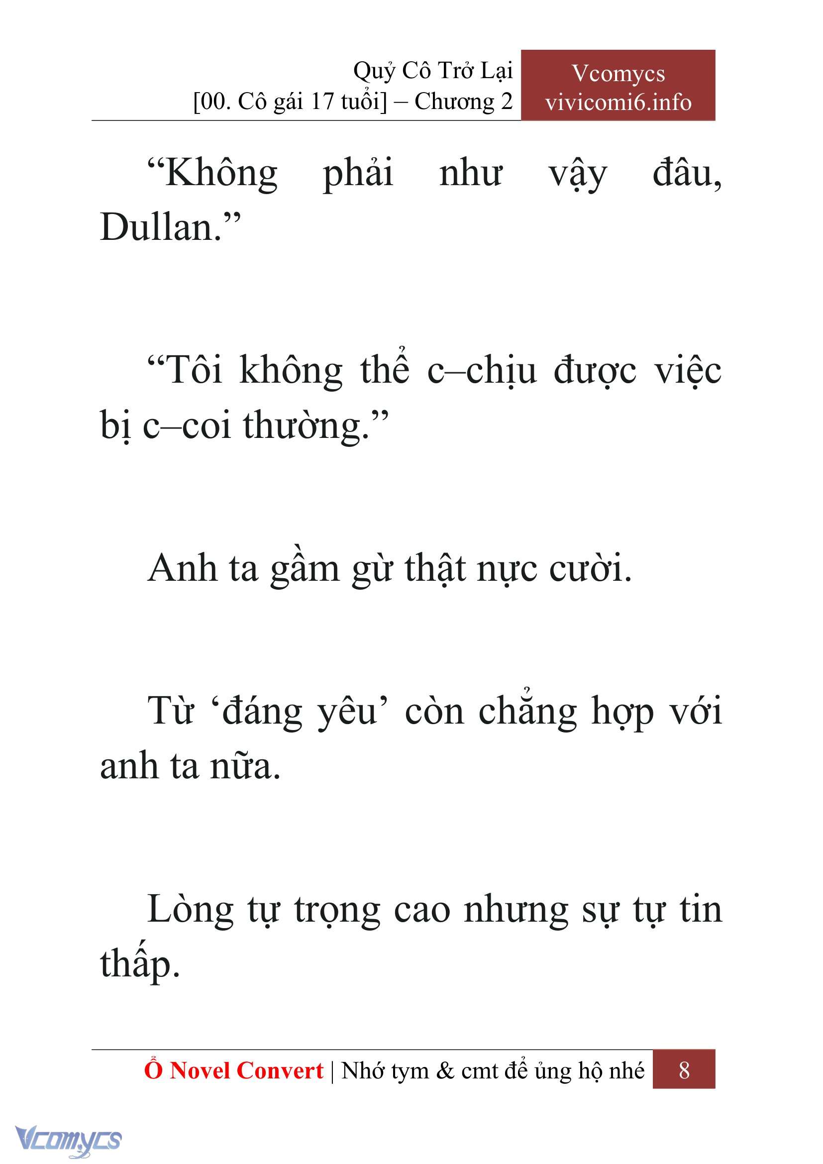 [Novel] Quý Cô Trở Lại Chap 2 - Trang 2