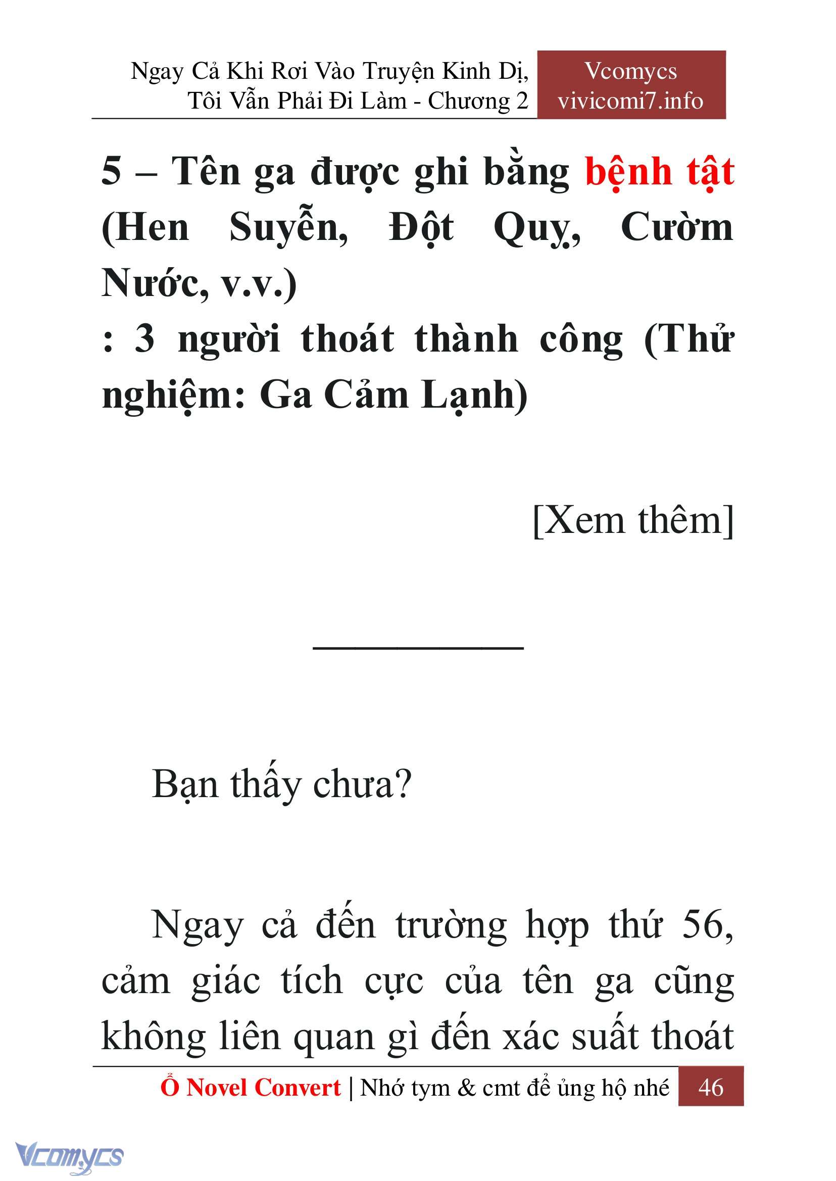 [Novel] Ngay Cả Khi Rơi Vào Truyện Kinh Dị, Tôi Vẫn Phải Đi Làm Chap 2 - Next 