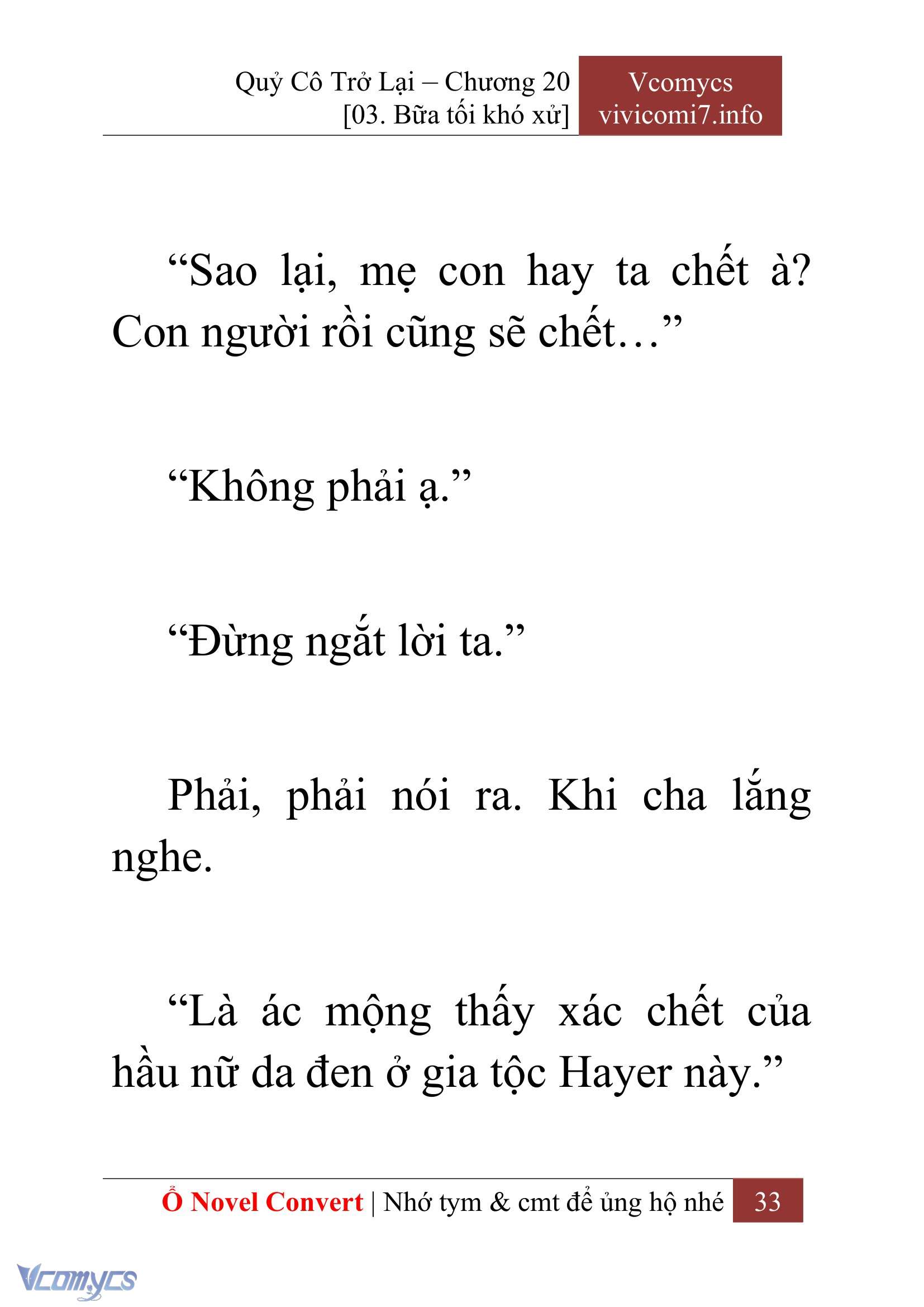 [Novel] Quý Cô Trở Lại Chap 20 - Next Chap 21
