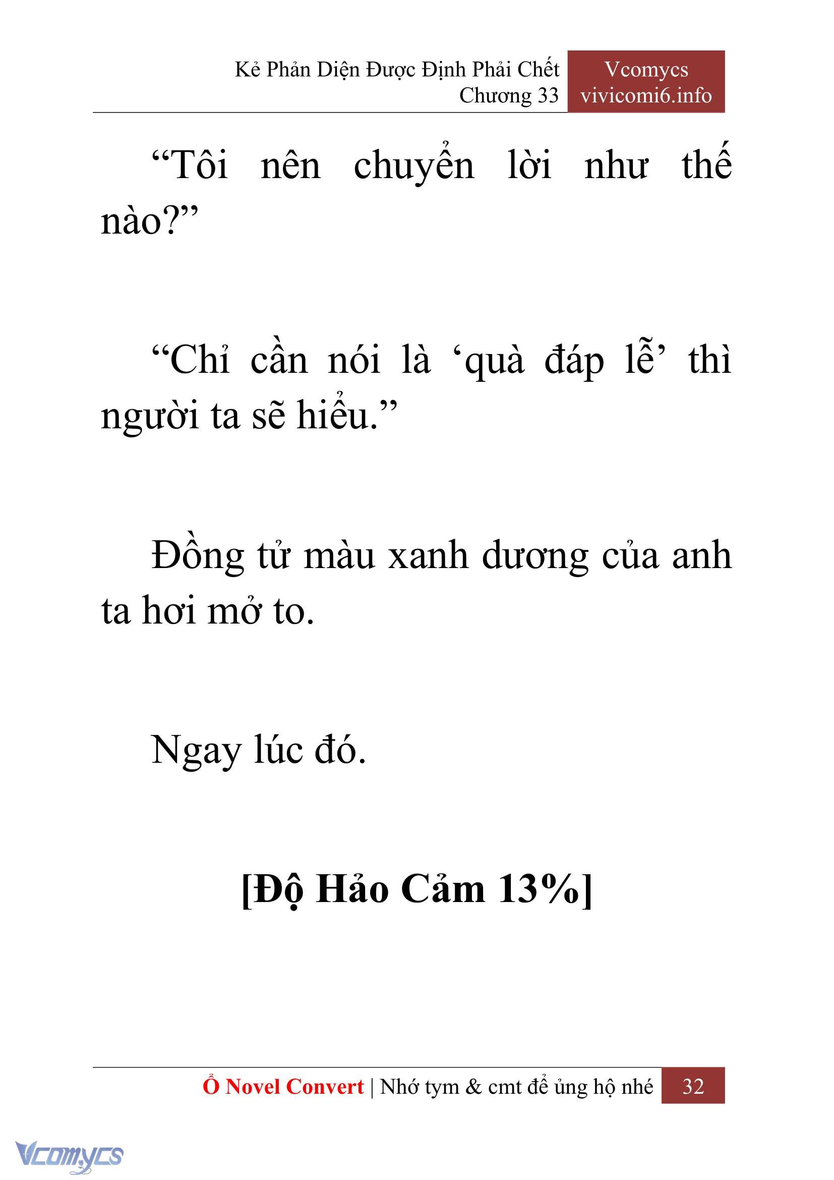 [Novel] Kẻ Phản Diện Được Định Phải Chết Chap 33 - Next 