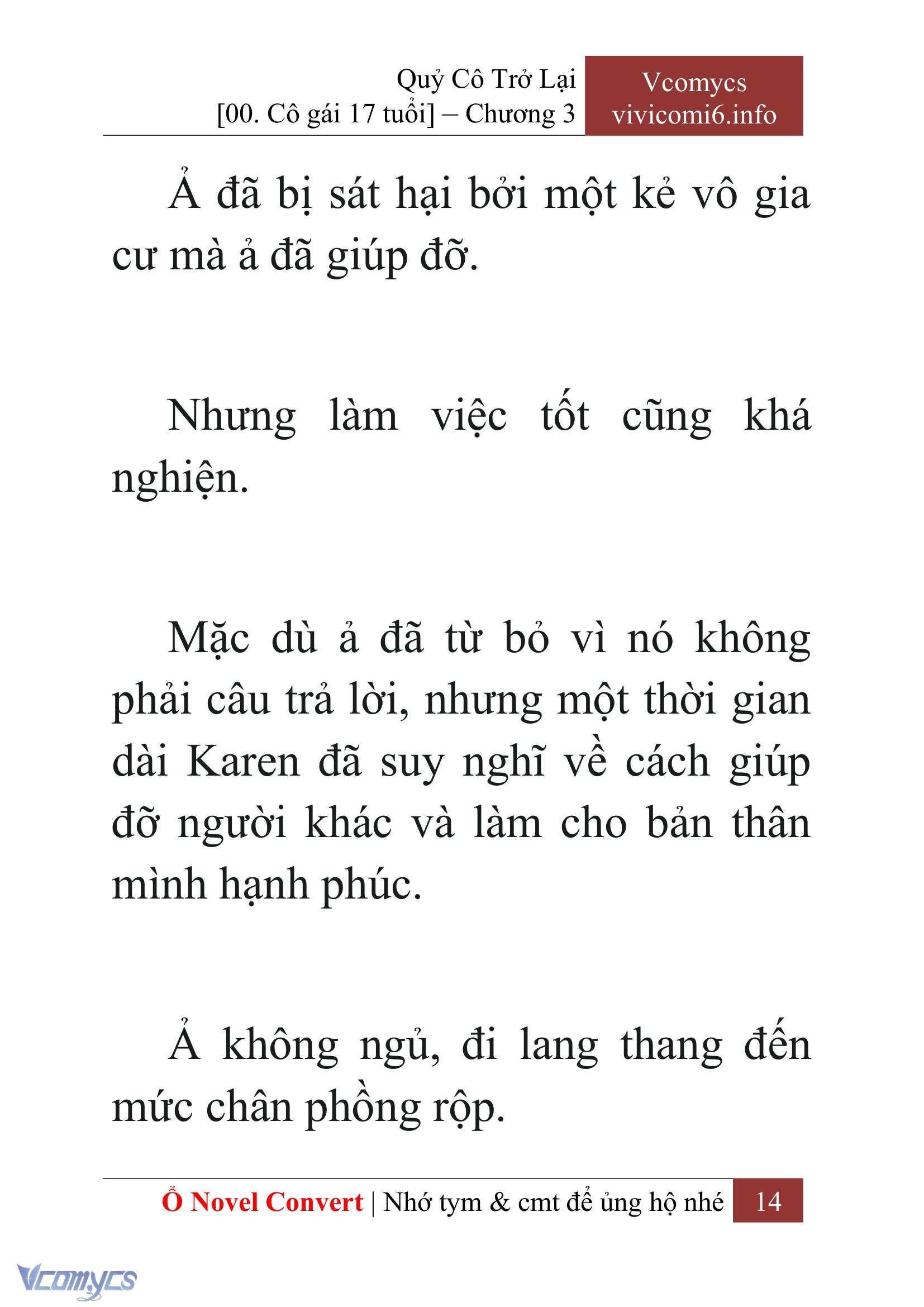 [Novel] Quý Cô Trở Lại Chap 3 - Trang 2