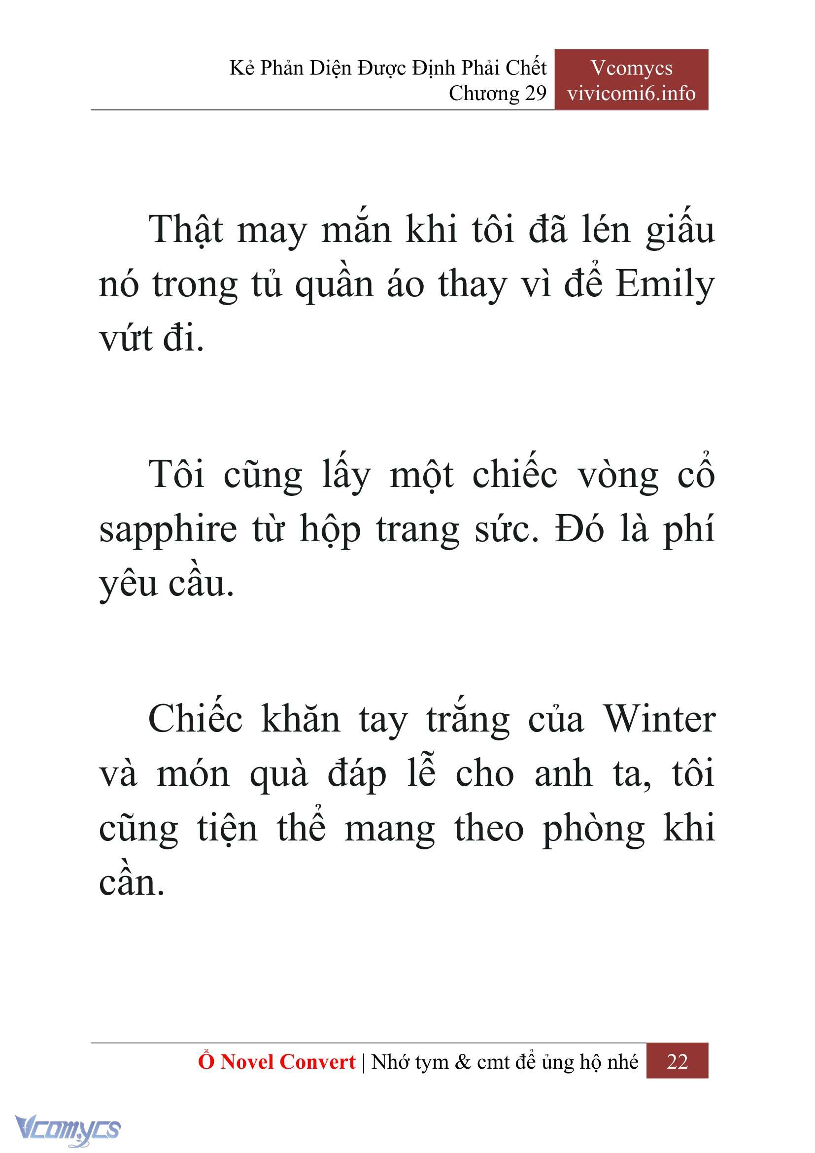 [Novel] Kẻ Phản Diện Được Định Phải Chết Chap 29 - Trang 2