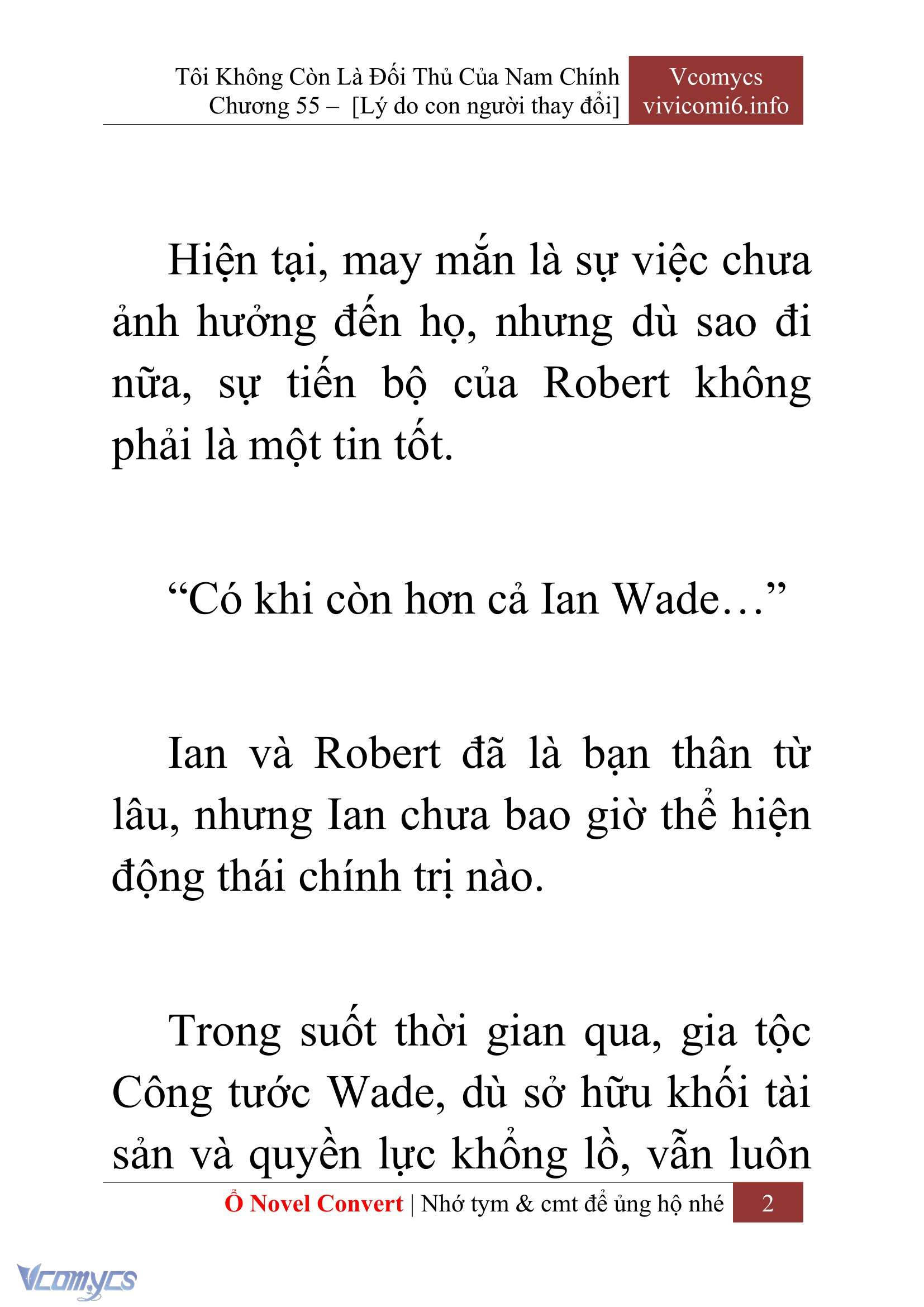 [Novel] Tôi Không Còn Là Đối Thủ Của Nam Chính Chap 55 - Trang 2
