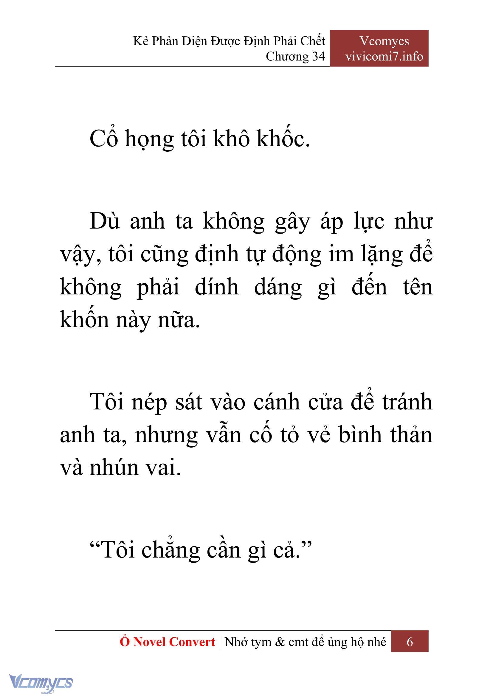 [Novel] Kẻ Phản Diện Được Định Phải Chết Chap 34 - Next 