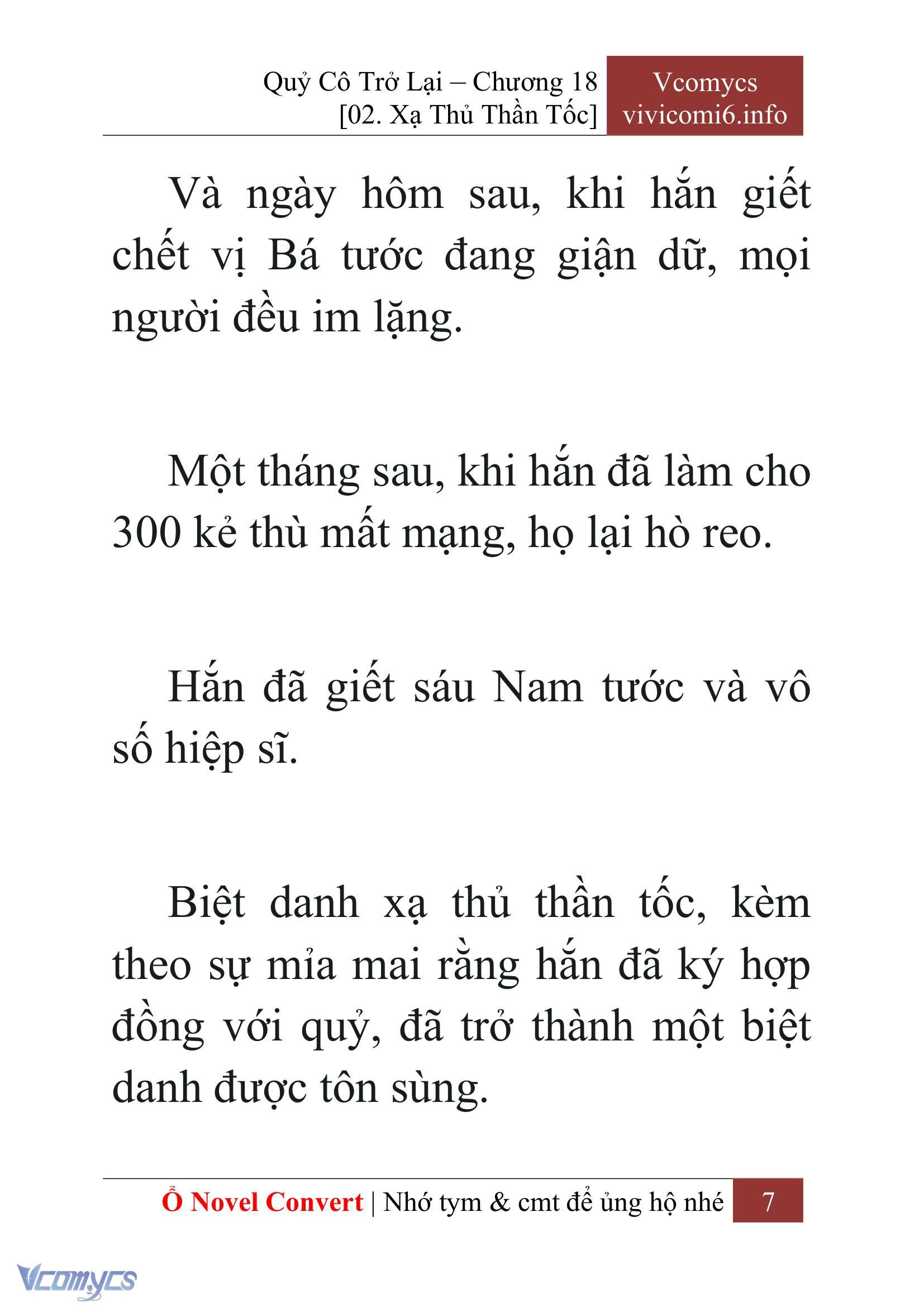 [Novel] Quý Cô Trở Lại Chap 18 - Trang 2