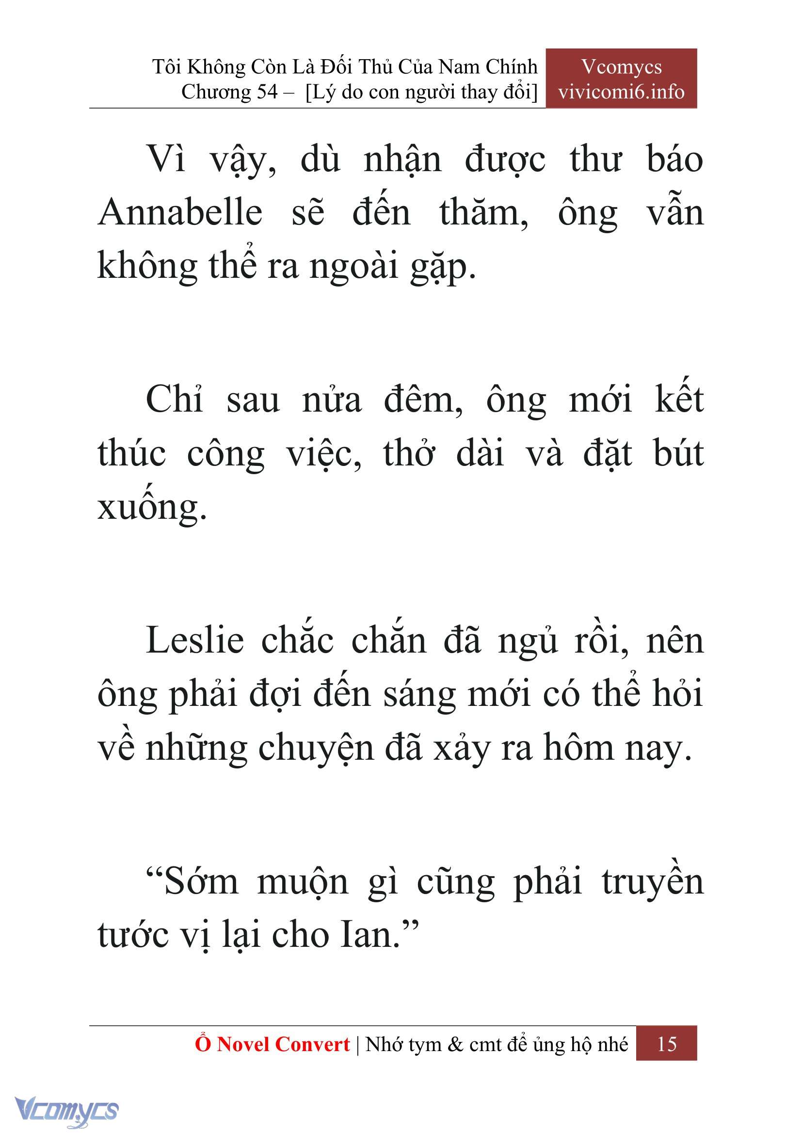 [Novel] Tôi Không Còn Là Đối Thủ Của Nam Chính Chap 54 - Trang 2