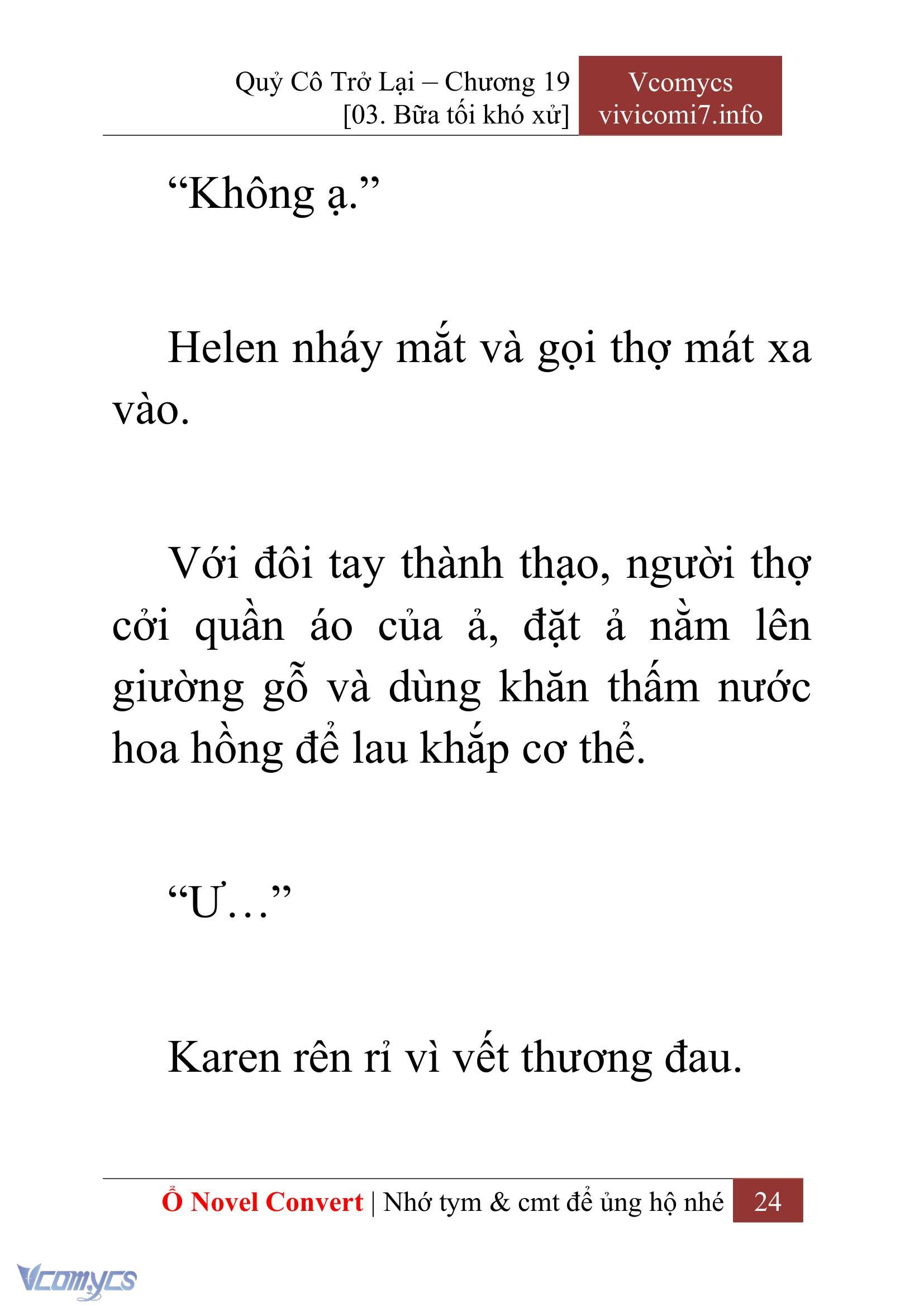 [Novel] Quý Cô Trở Lại Chap 19 - Next Chap 20