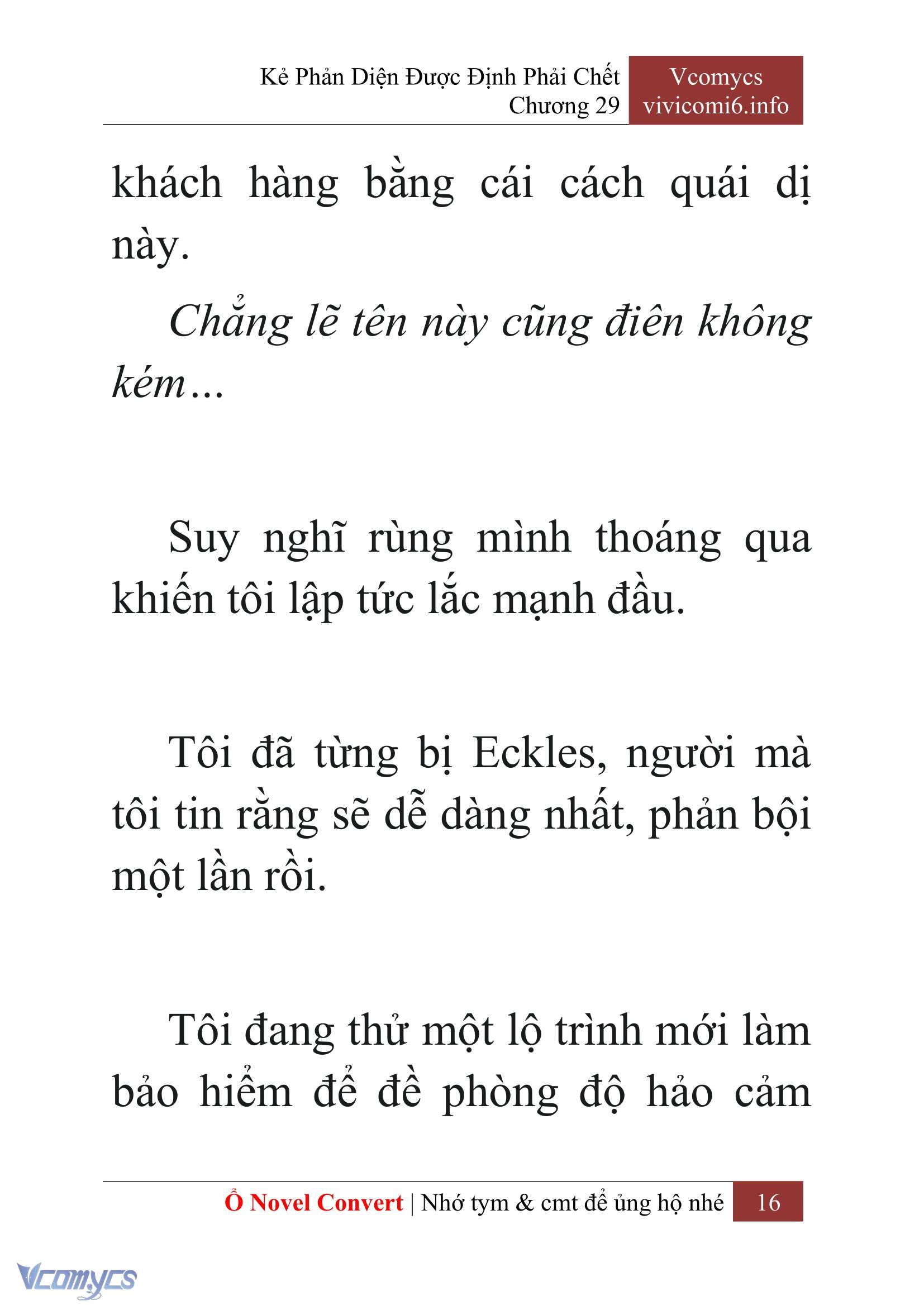 [Novel] Kẻ Phản Diện Được Định Phải Chết Chap 29 - Trang 2