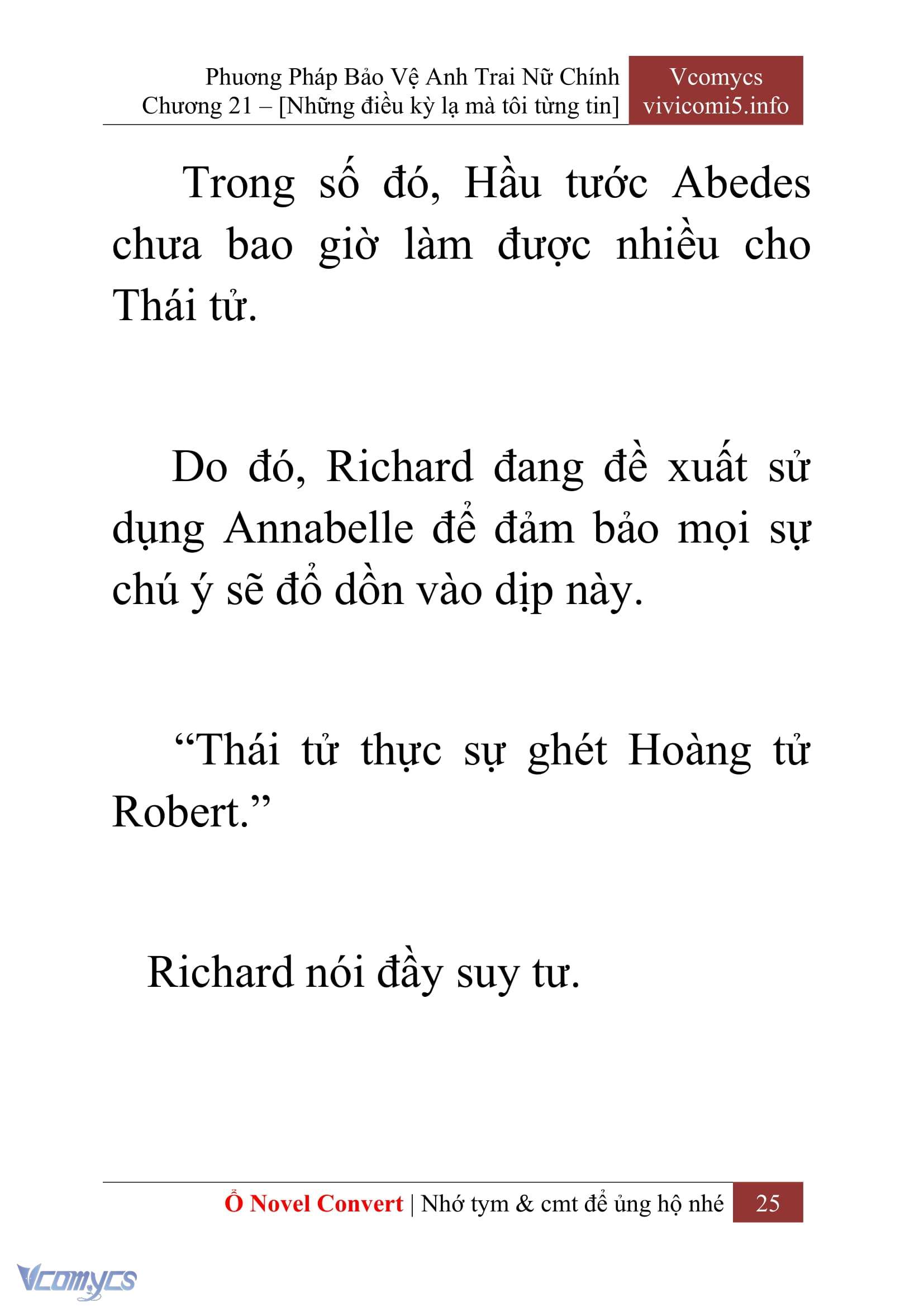 [Novel] Tôi Không Còn Là Đối Thủ Của Nam Chính Chap 21 - Trang 2