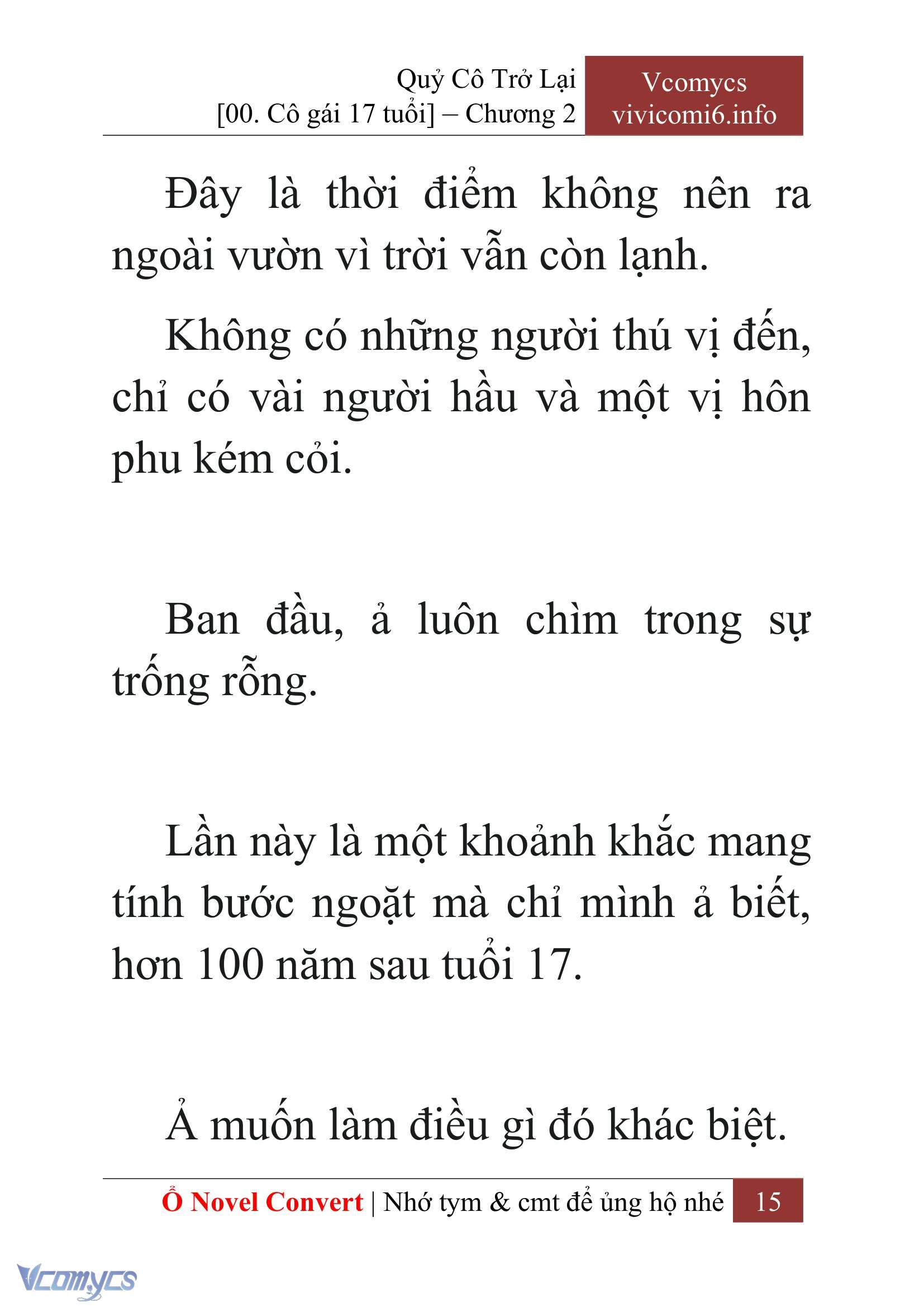 [Novel] Quý Cô Trở Lại Chap 2 - Trang 2