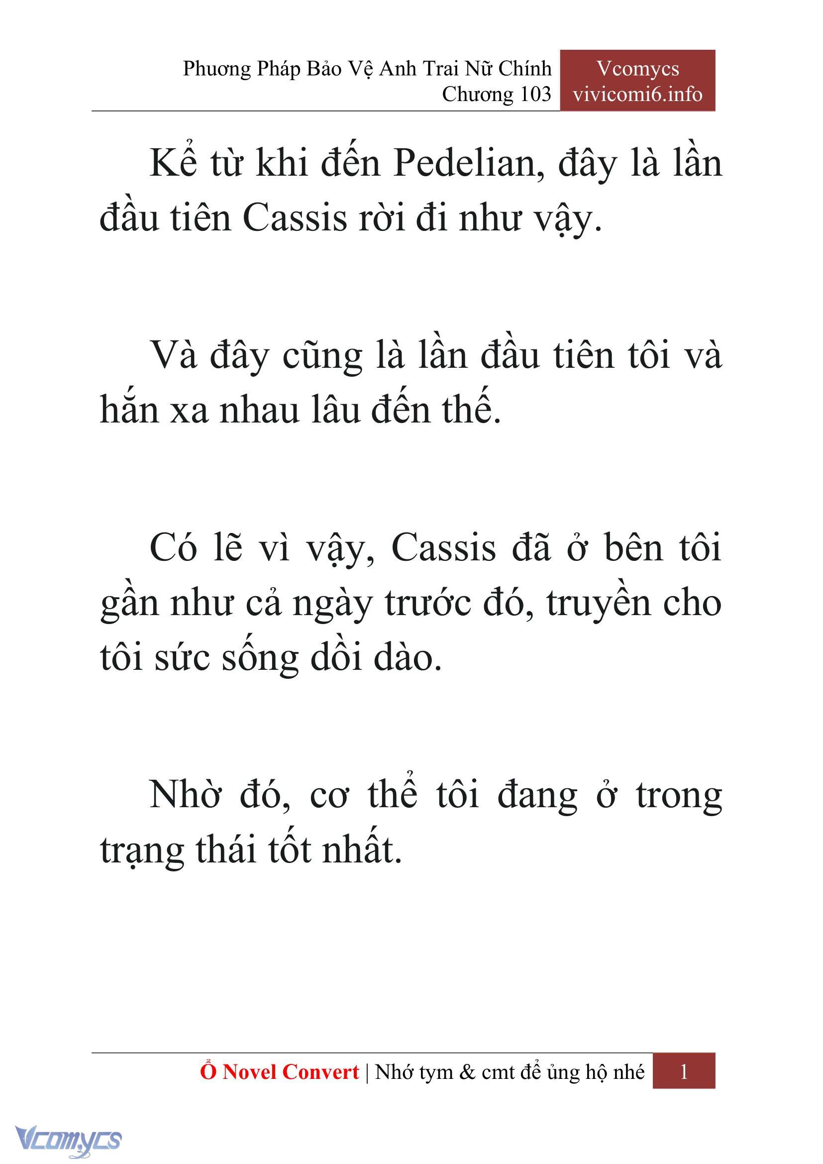 [Novel] Phương Pháp Bảo Vệ Anh Trai Nữ Chính Chap 103 - Trang 2