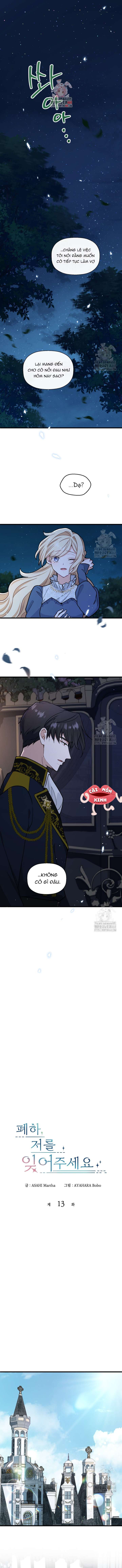 Bệ Hạ, Xin Hãy Quên Tôi Đi Chap 13 - Next Chap 14