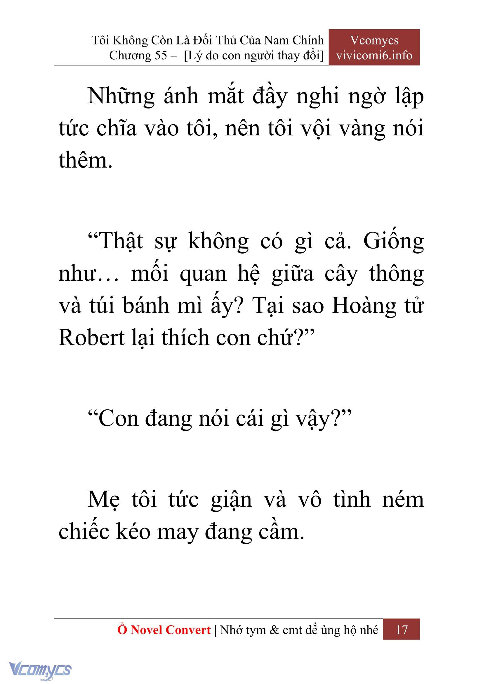 [Novel] Tôi Không Còn Là Đối Thủ Của Nam Chính Chap 55 - Trang 2