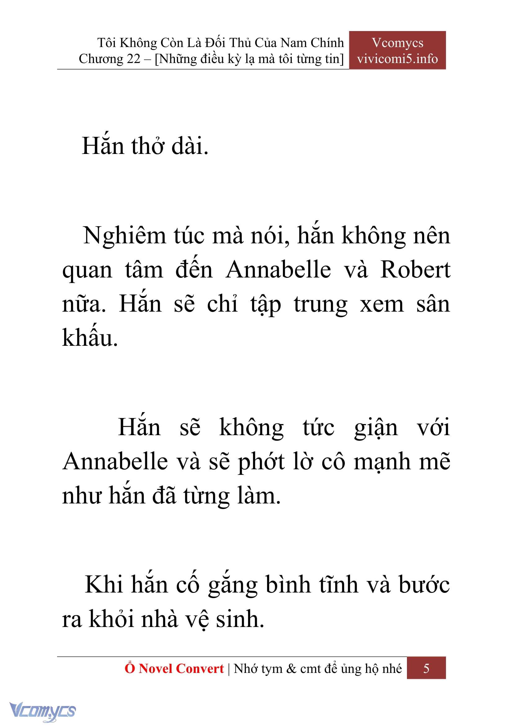 [Novel] Tôi Không Còn Là Đối Thủ Của Nam Chính Chap 22 - Trang 2