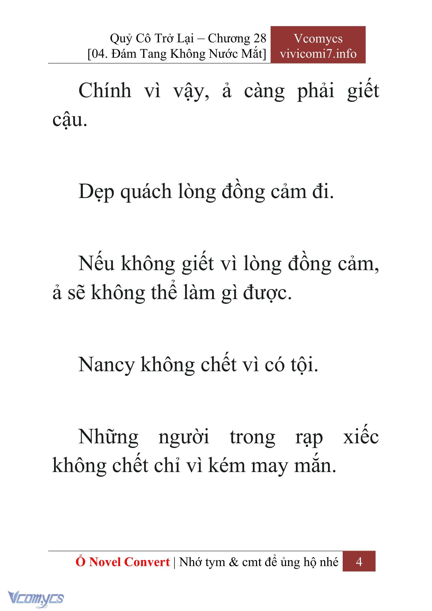 [Novel] Quý Cô Trở Lại Chap 28 - Trang 2