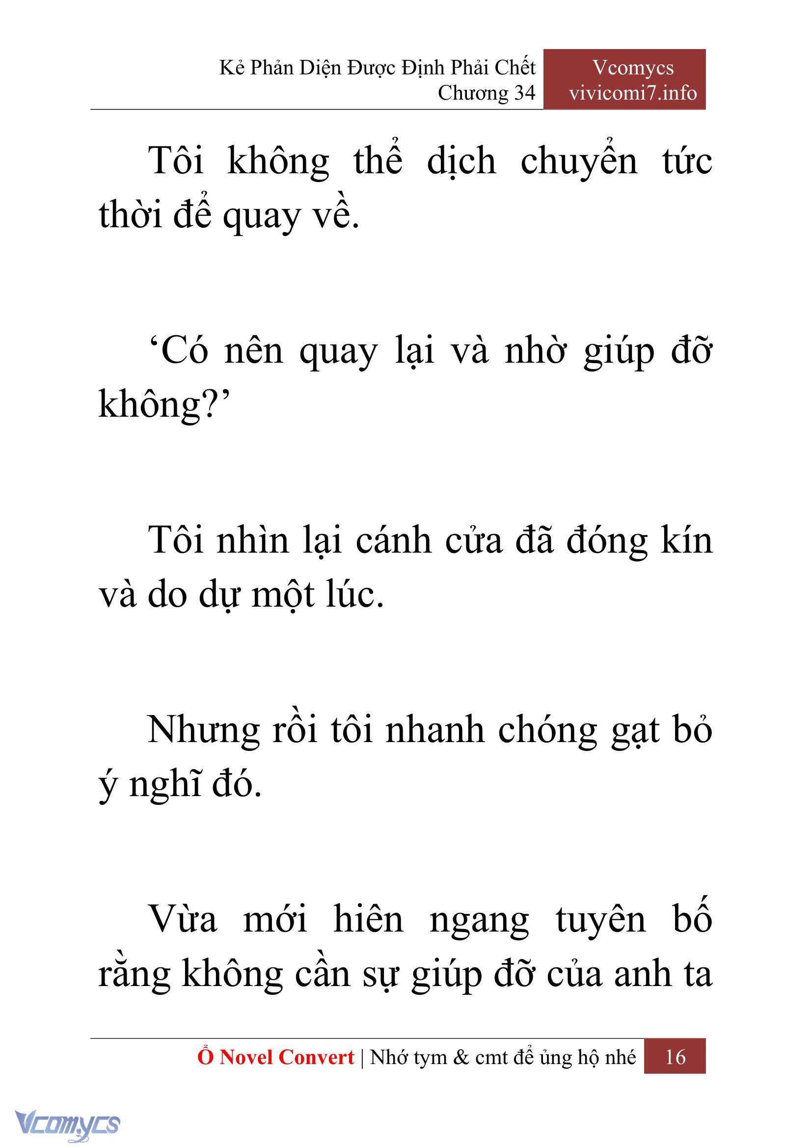 [Novel] Kẻ Phản Diện Được Định Phải Chết Chap 34 - Next 