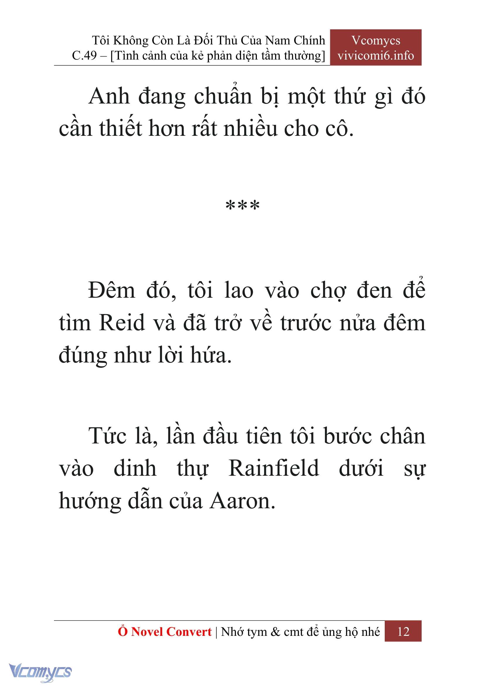 [Novel] Tôi Không Còn Là Đối Thủ Của Nam Chính Chap 49 - Trang 2