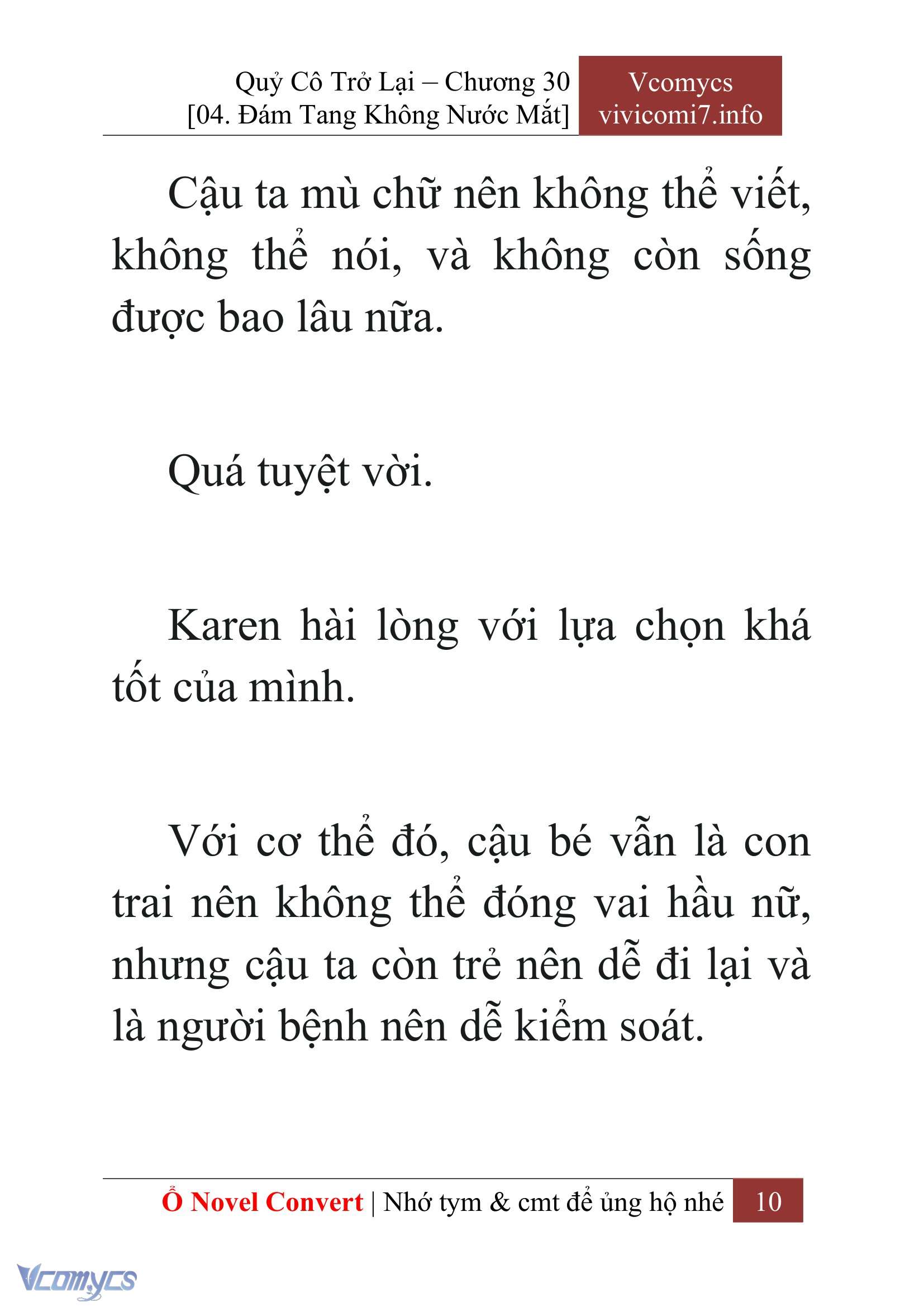 [Novel] Quý Cô Trở Lại Chap 30 - Trang 2