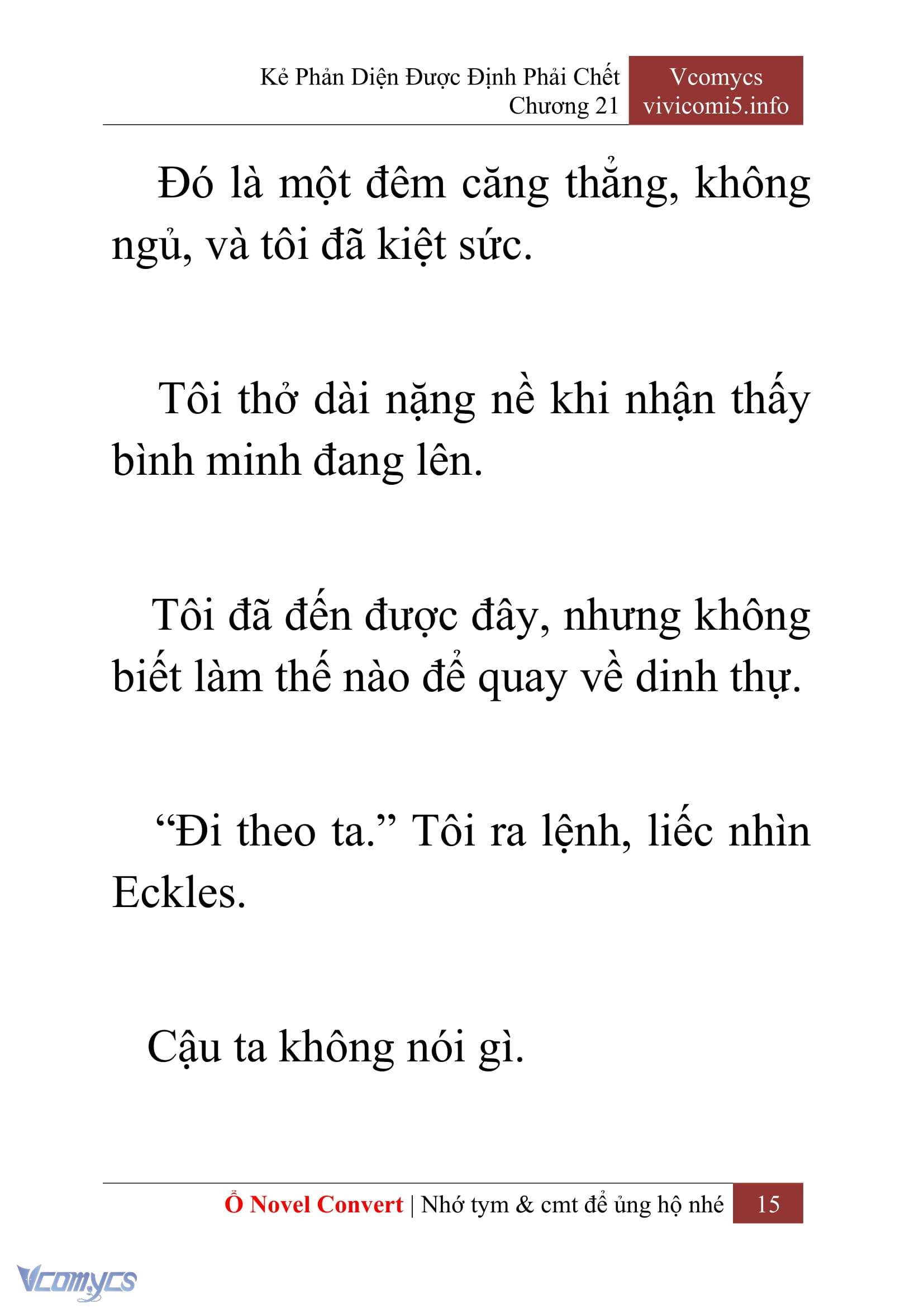 [Novel] Kẻ Phản Diện Được Định Phải Chết Chap 21 - Trang 2