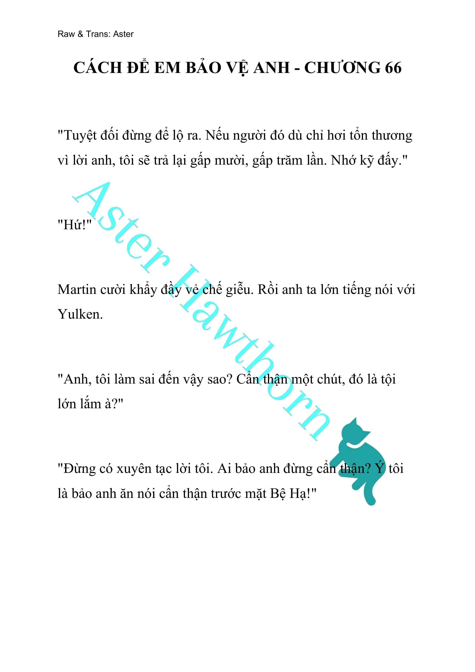 [NOVEL] Cách Để Em Bảo Vệ Anh Chap 66 - Trang 2