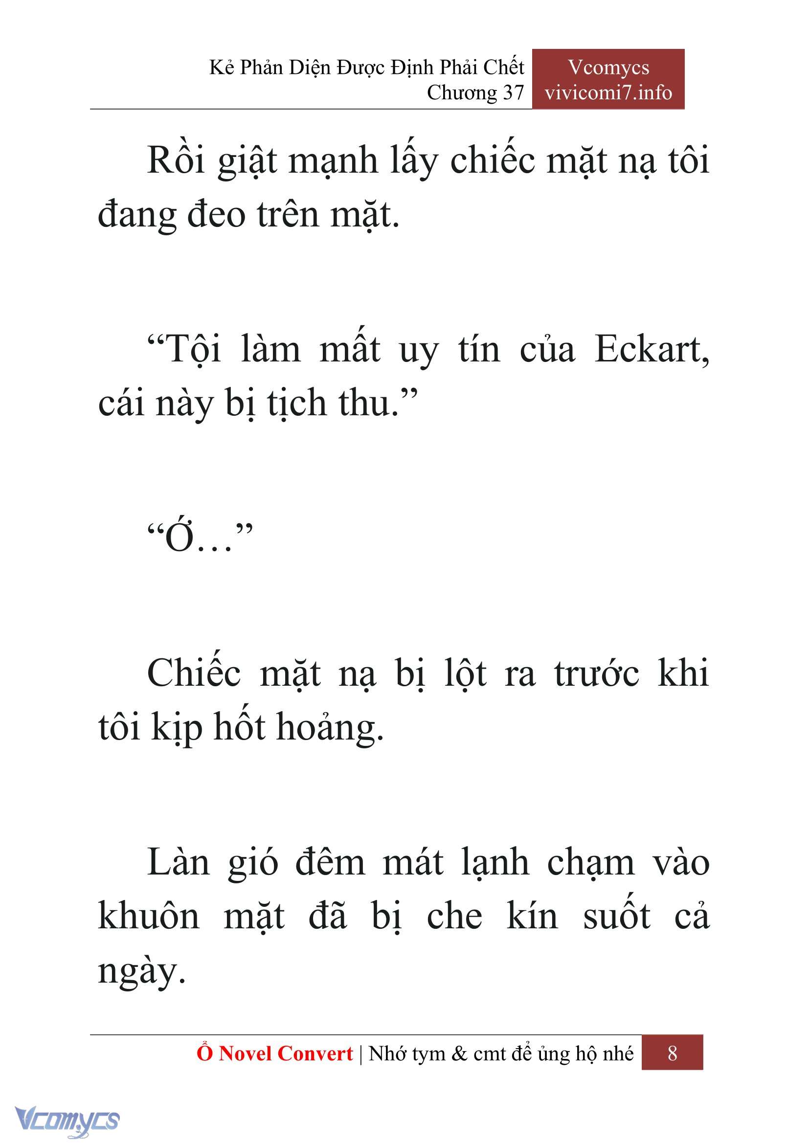 [Novel] Kẻ Phản Diện Được Định Phải Chết Chap 37 - Trang 2