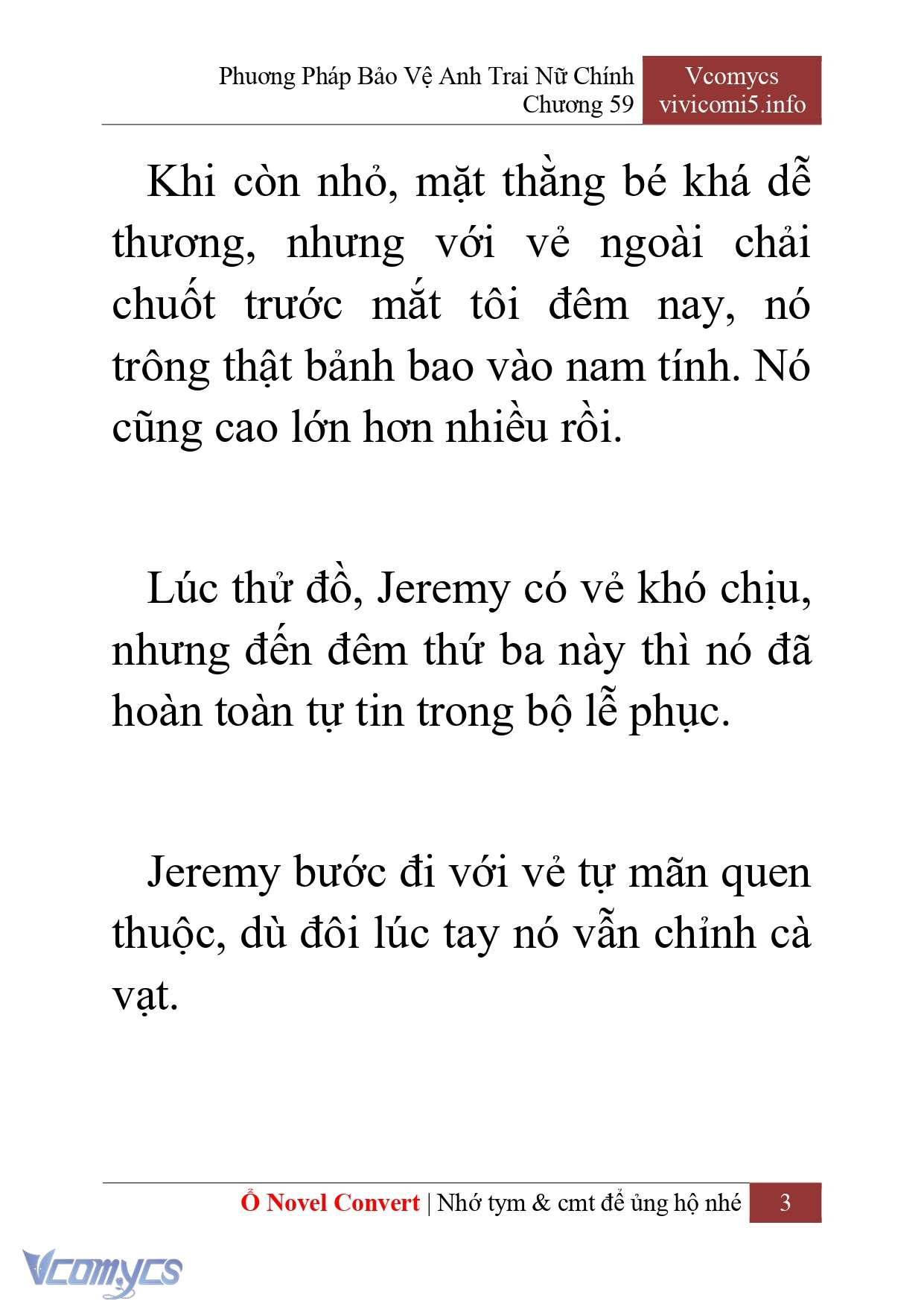 [Novel] Phương Pháp Bảo Vệ Anh Trai Nữ Chính Chap 59 - Trang 2