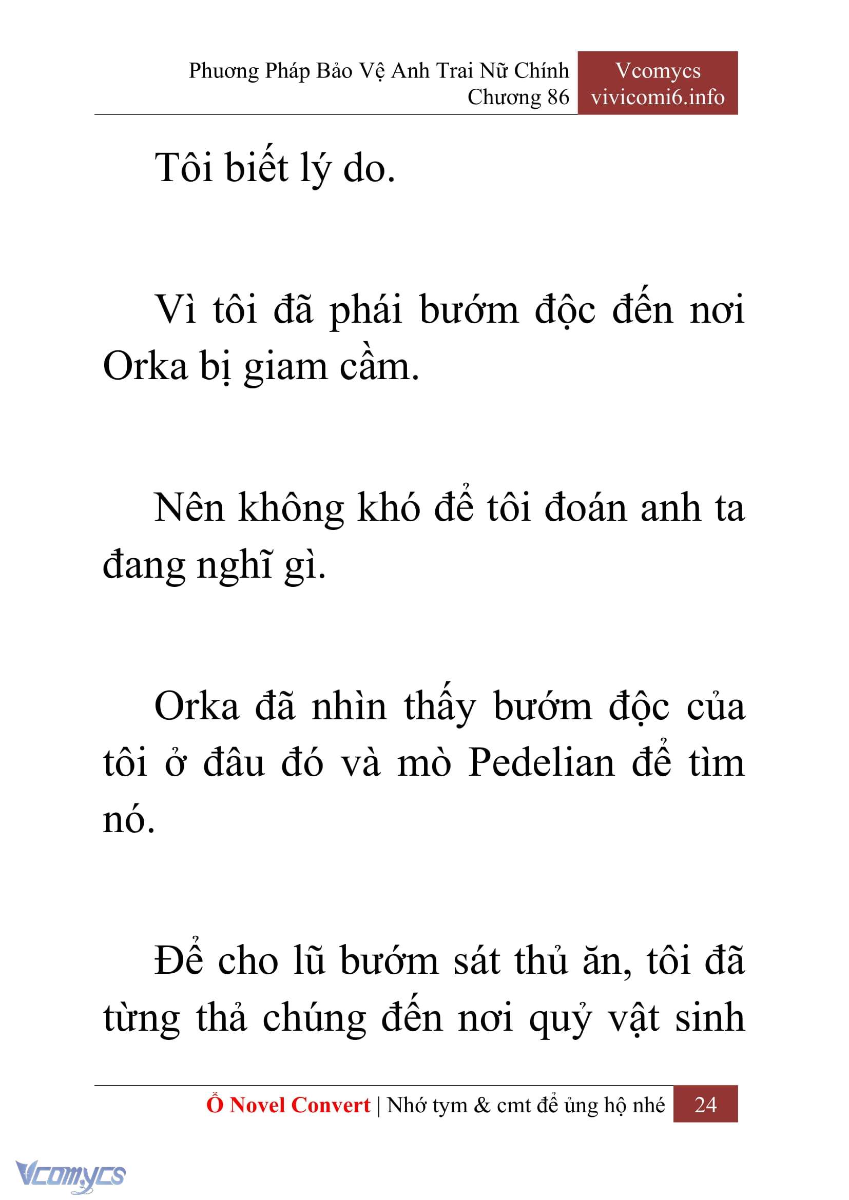 [Novel] Phương Pháp Bảo Vệ Anh Trai Nữ Chính Chap 86 - Trang 2