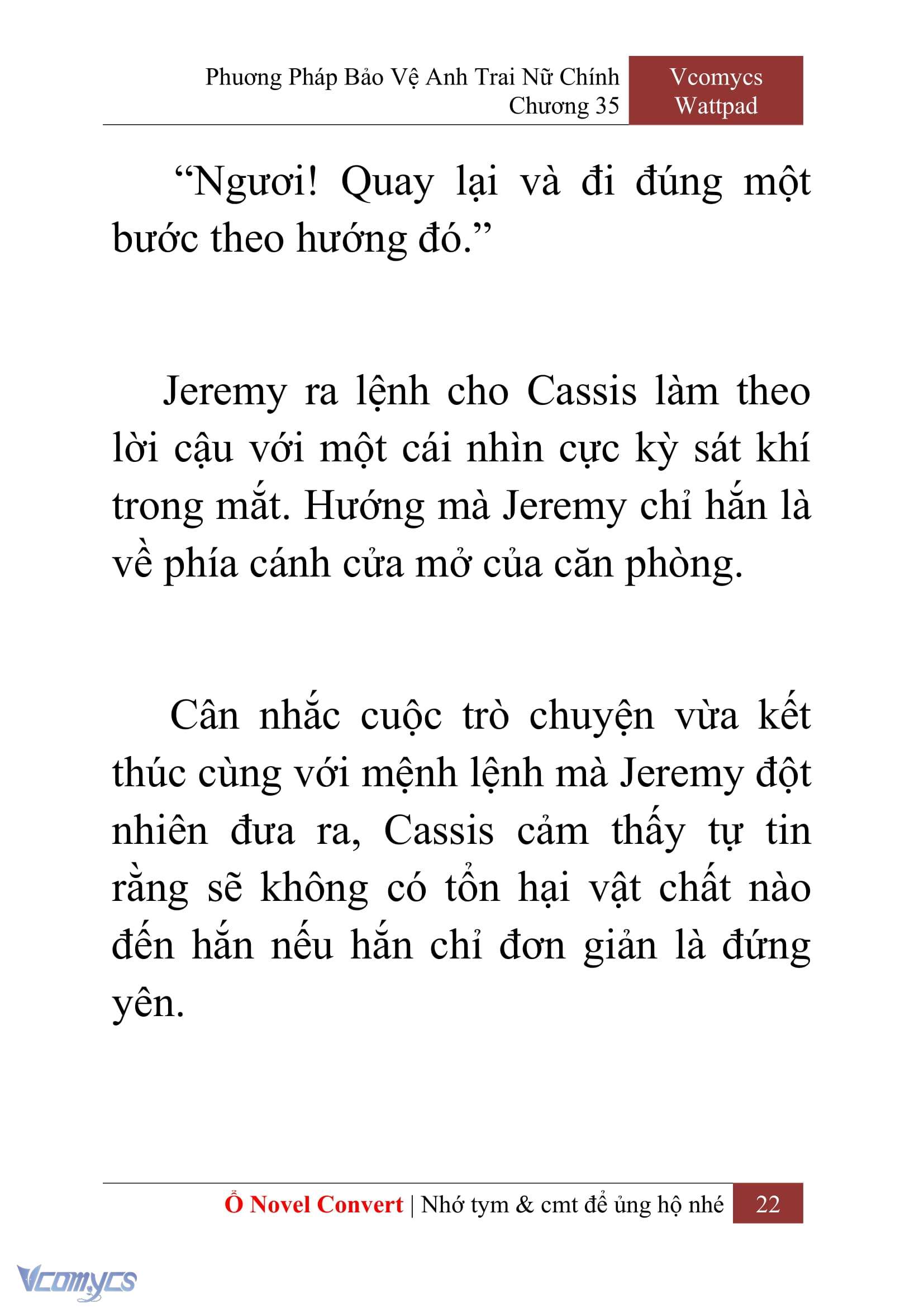 [Novel] Phương Pháp Bảo Vệ Anh Trai Nữ Chính Chap 35 - Trang 2