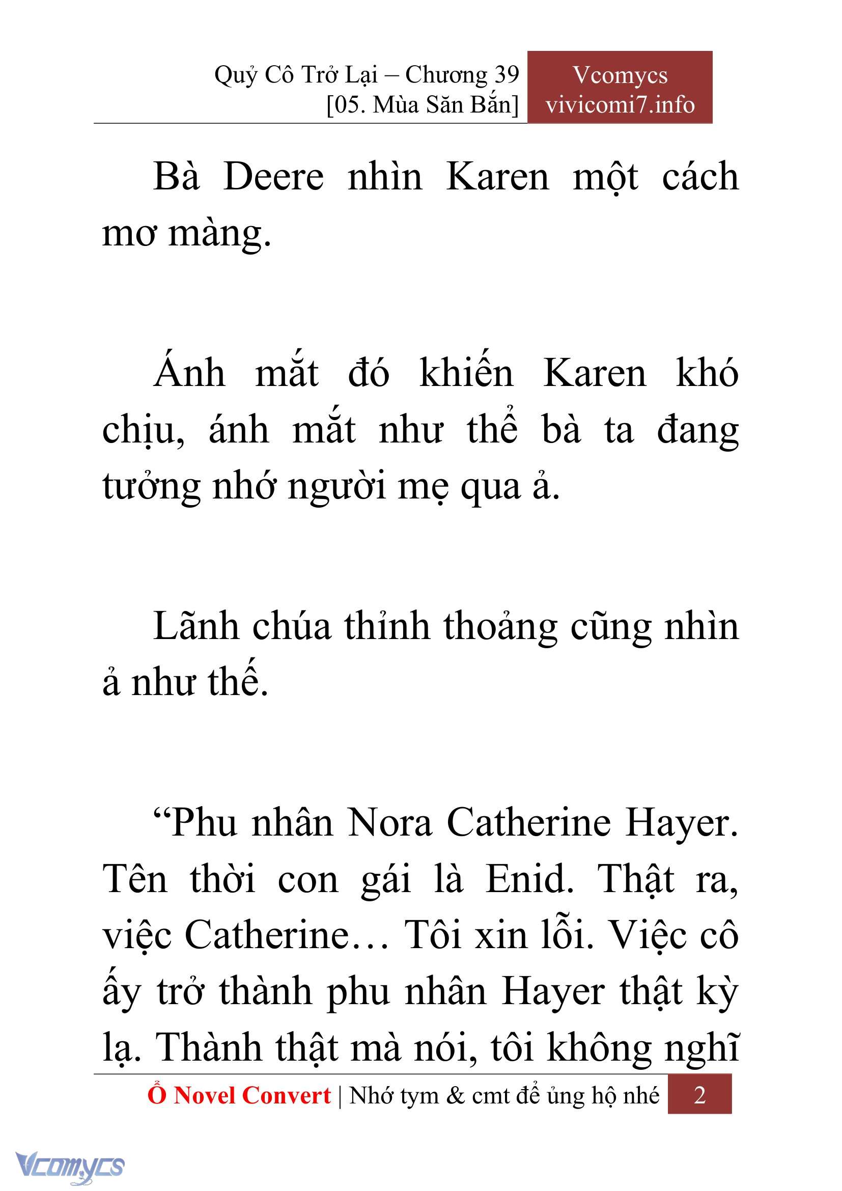 [Novel] Quý Cô Trở Lại Chap 39 - Trang 2