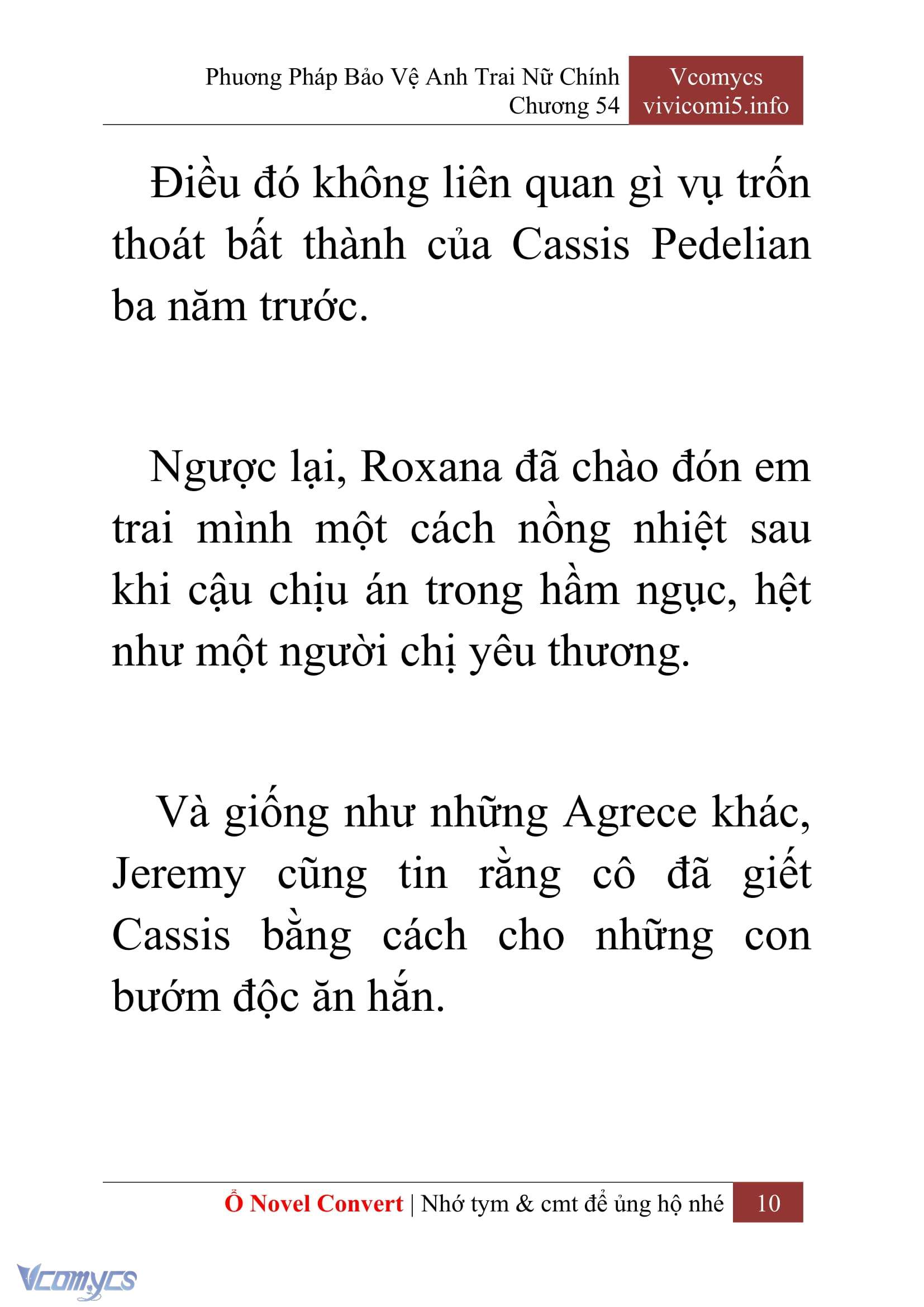 [Novel] Phương Pháp Bảo Vệ Anh Trai Nữ Chính Chap 54 - Trang 2
