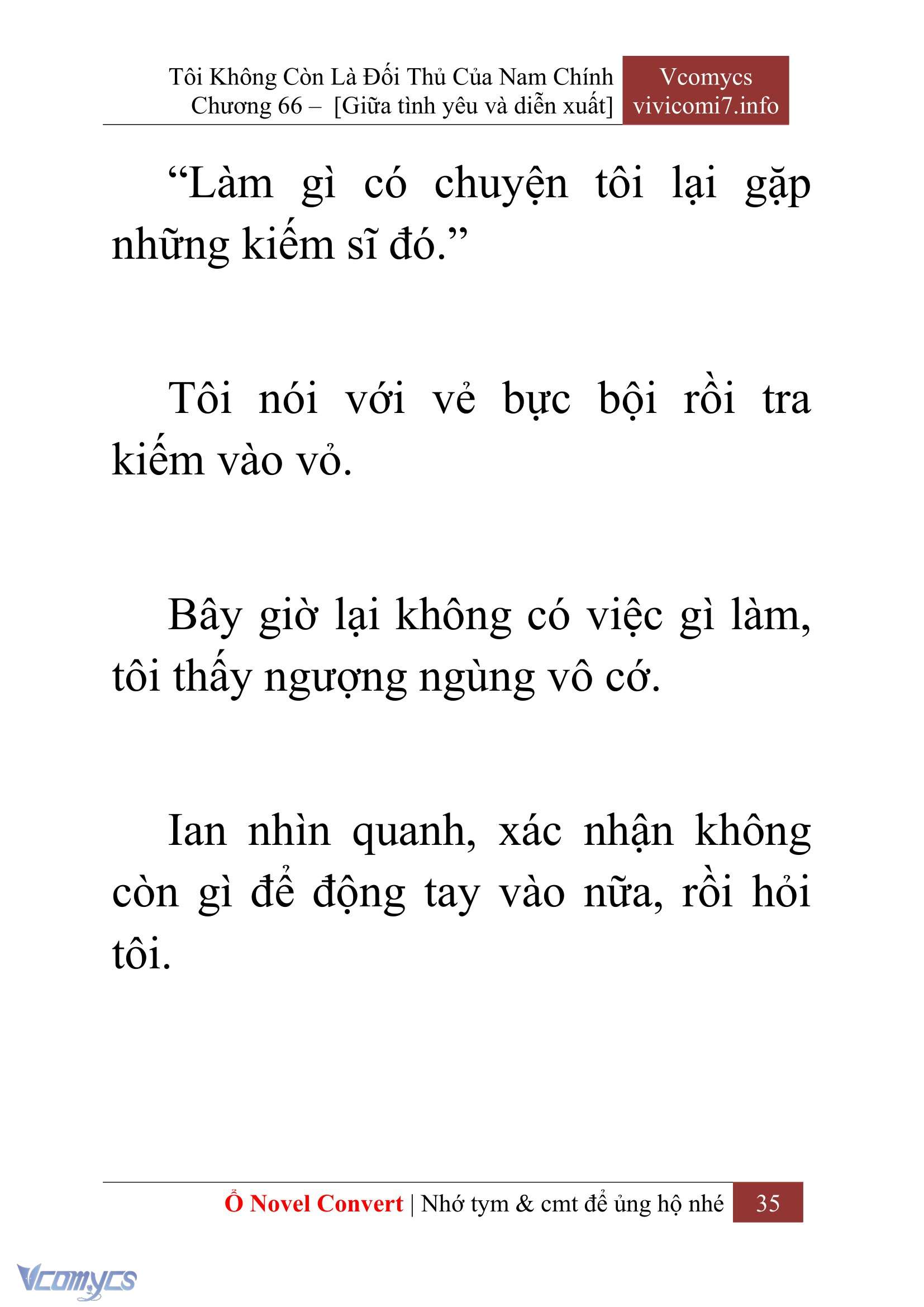 [Novel] Tôi Không Còn Là Đối Thủ Của Nam Chính Chap 66 - Trang 2