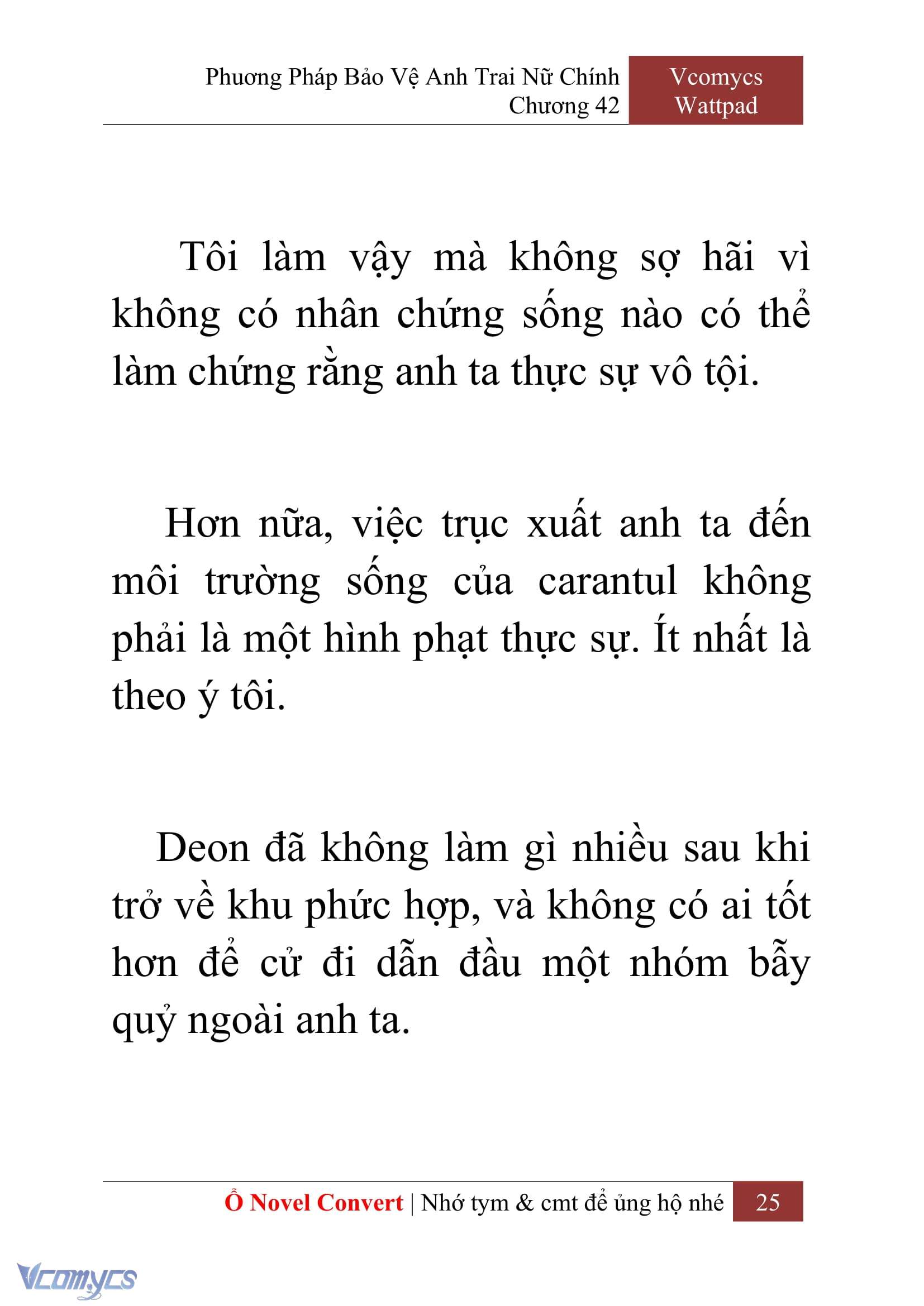 [Novel] Phương Pháp Bảo Vệ Anh Trai Nữ Chính Chap 42 - Trang 2