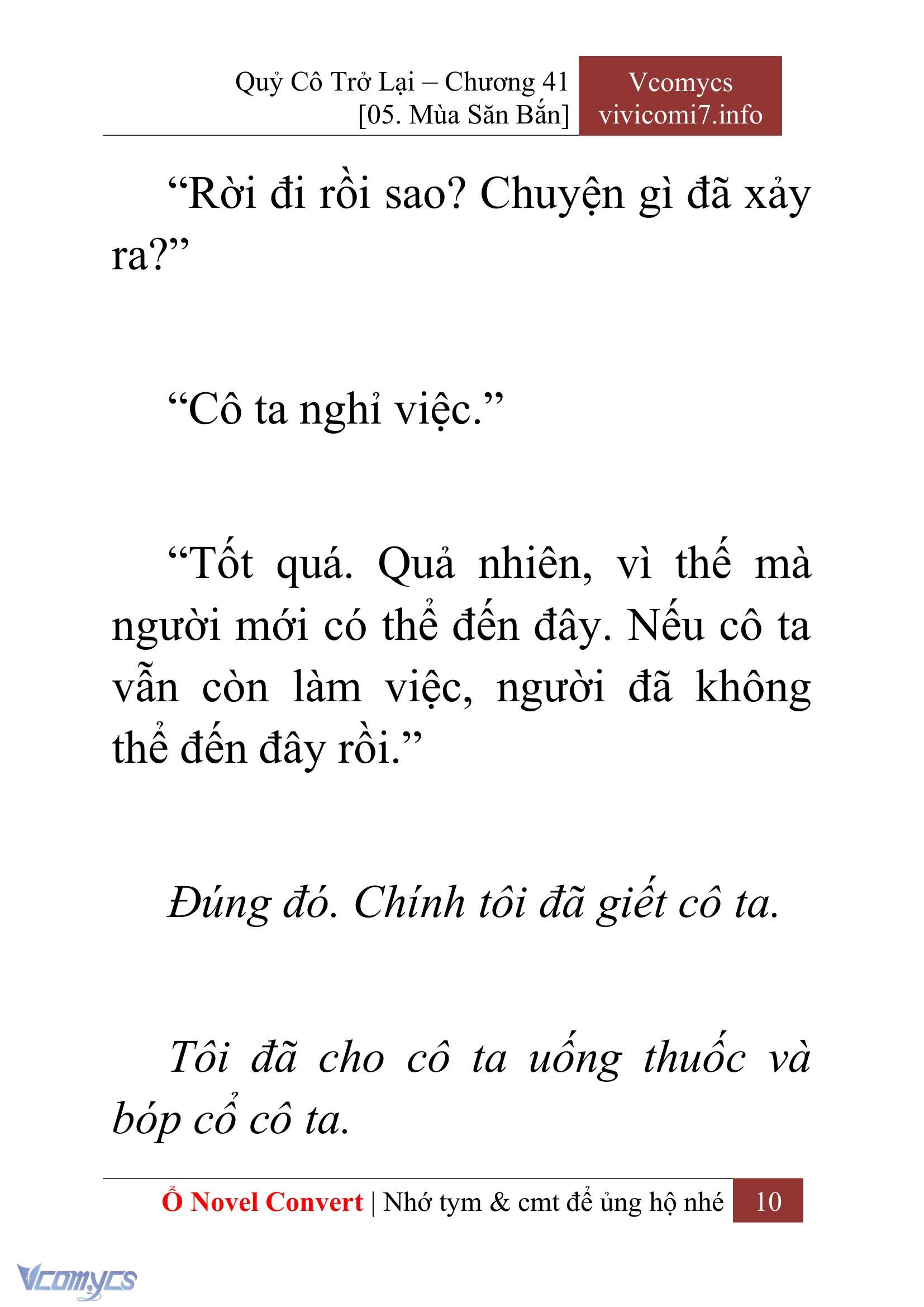 [Novel] Quý Cô Trở Lại Chap 41 - Trang 2
