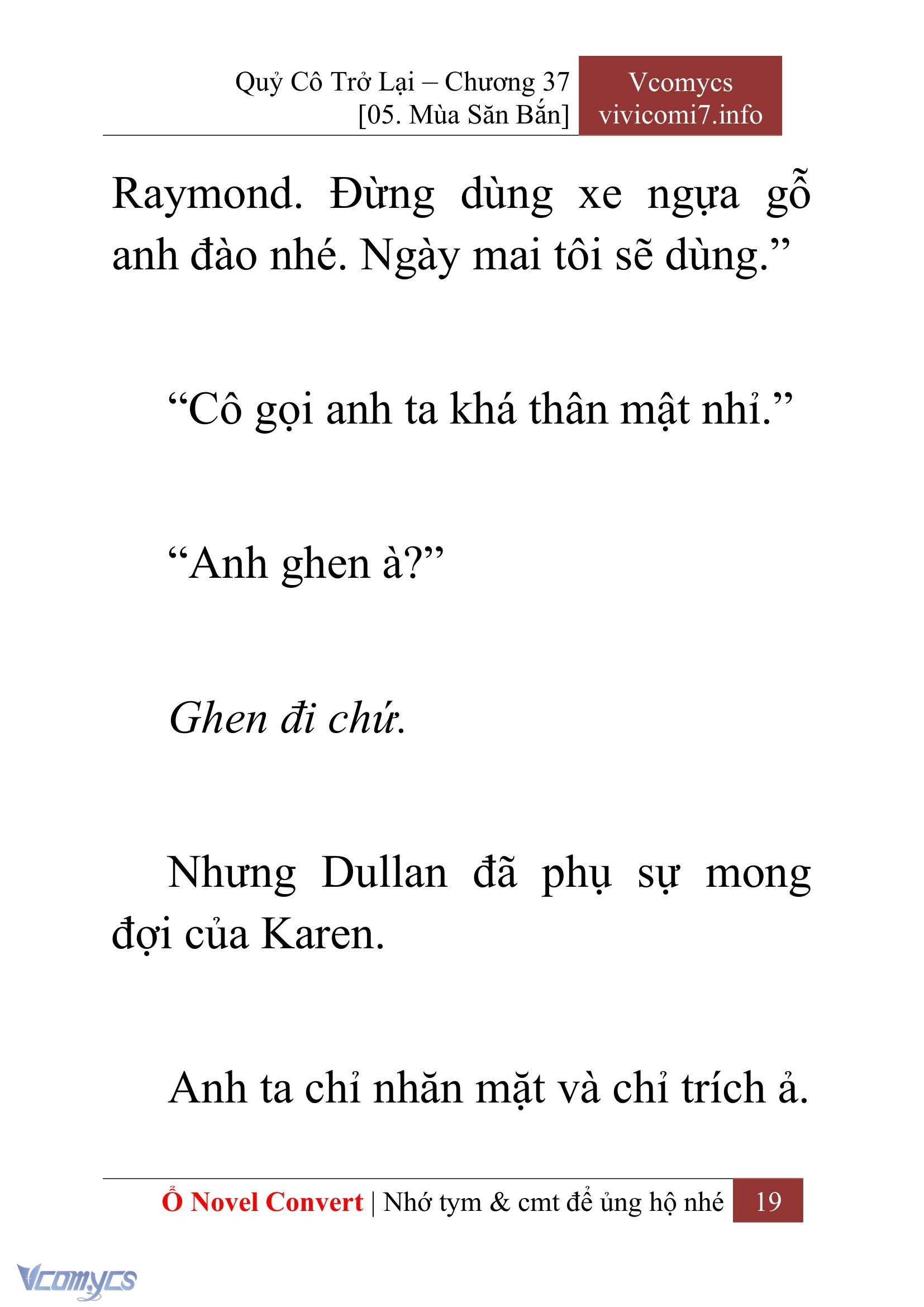 [Novel] Quý Cô Trở Lại Chap 37 - Trang 2