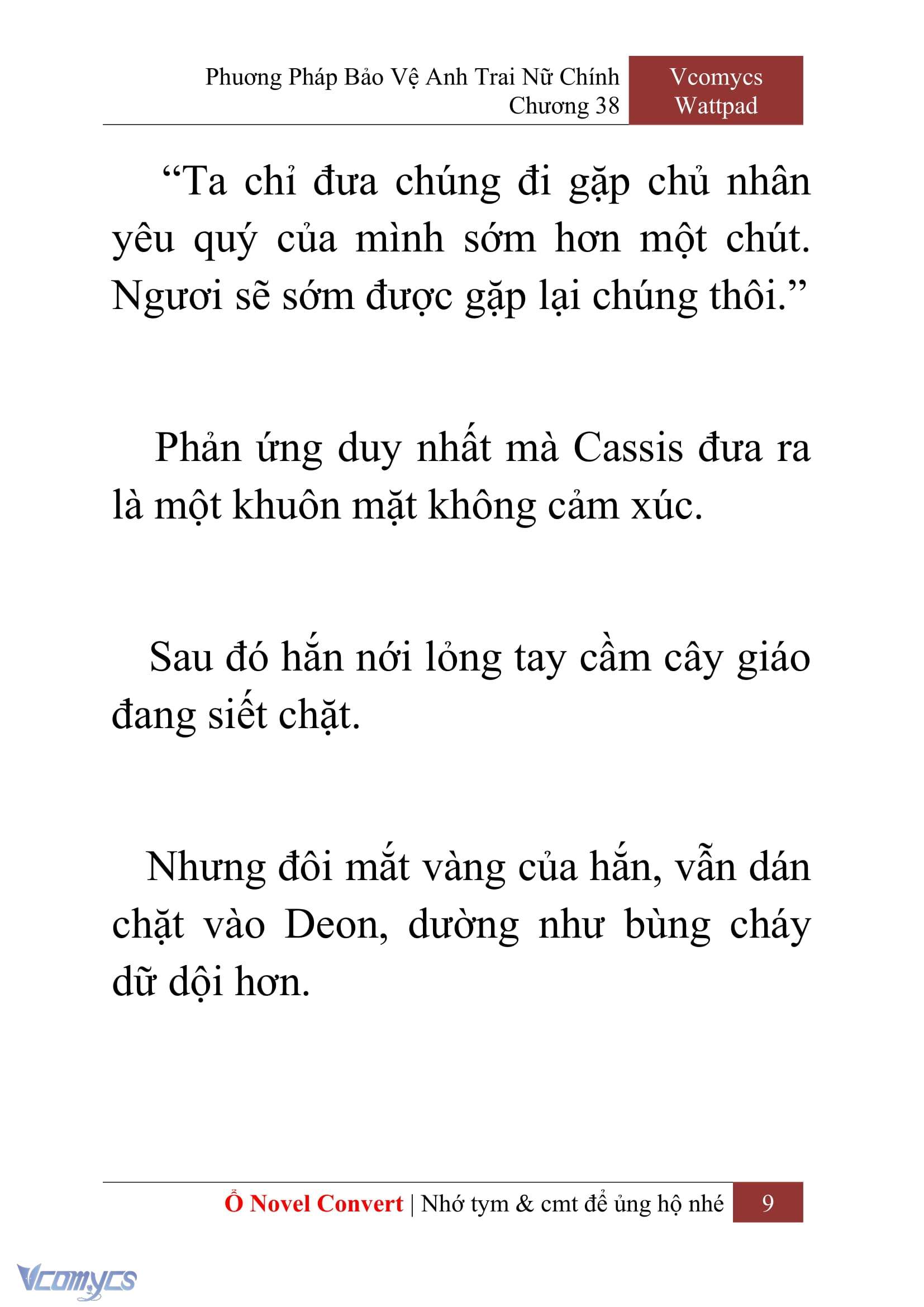 [Novel] Phương Pháp Bảo Vệ Anh Trai Nữ Chính Chap 38 - Trang 2